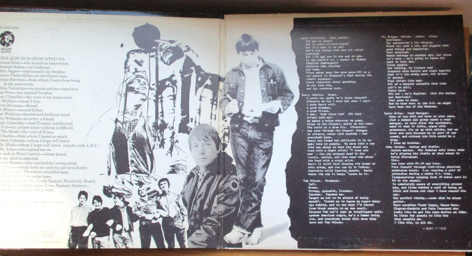 Signed Eric Burdon Animals LP SE-4484 From John Gilliland Estate, image 4