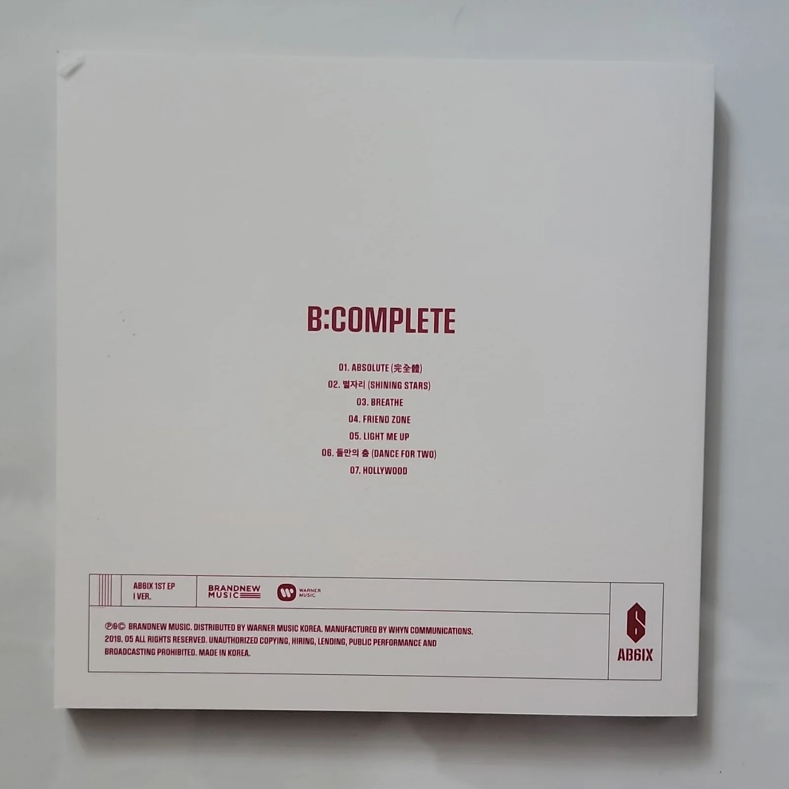 All Members Signed - AB6IX B:COMPLETE 1st EP Album, image 5