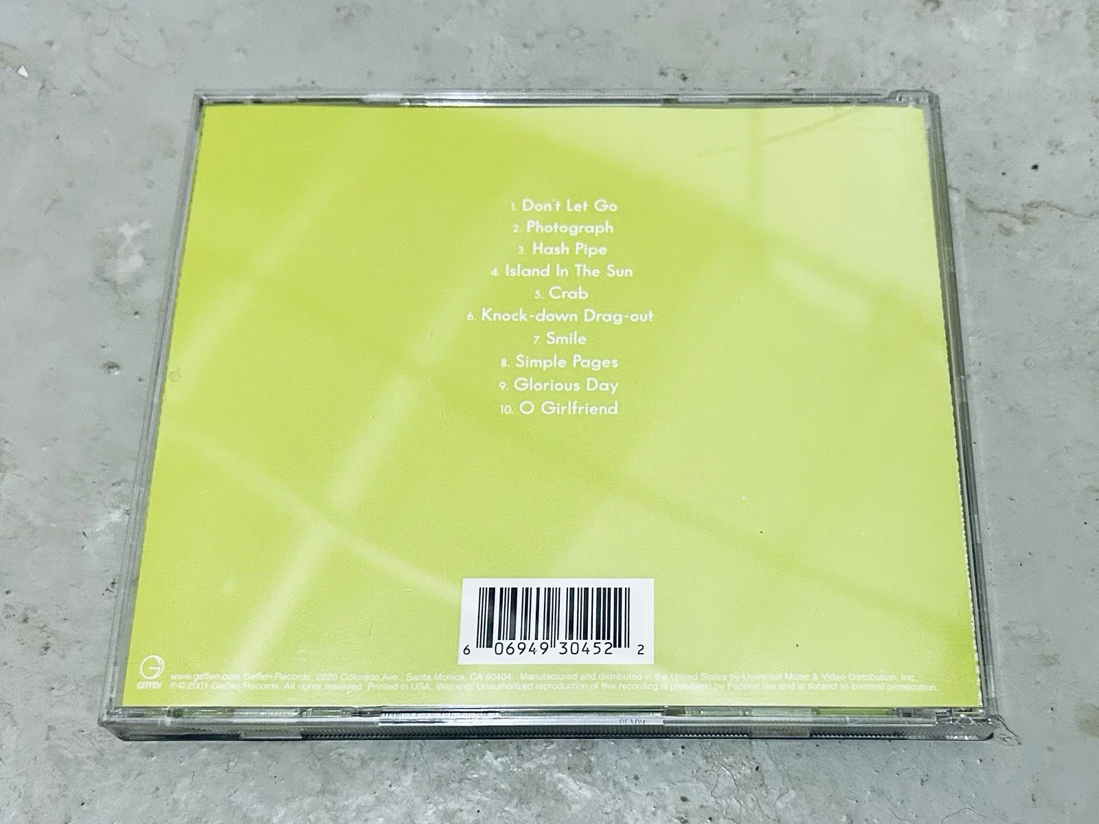 Weezer Signed Autograph Green Album CD Full Band w/Concert Ticket!, image 2