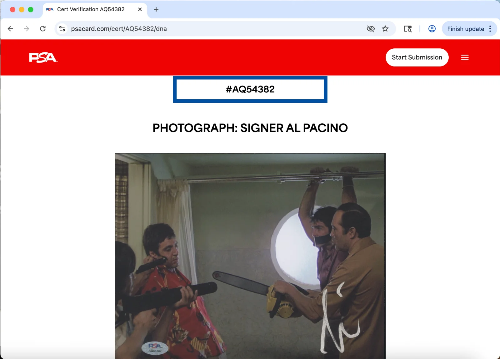 Al Pacino — Al Pacino signed 8x10 photo autograph PSA DNA Scarface AQ54382, изображение 3