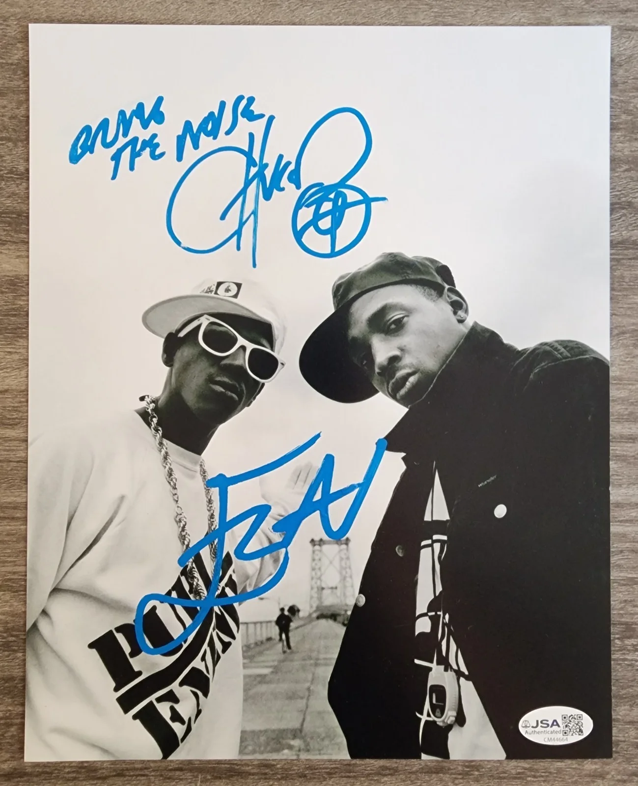 Public Enemy - Flavor Flav & Chuck D Signed 8x10 Photo Hip Hop Rap LEGENDS RAD, image 3