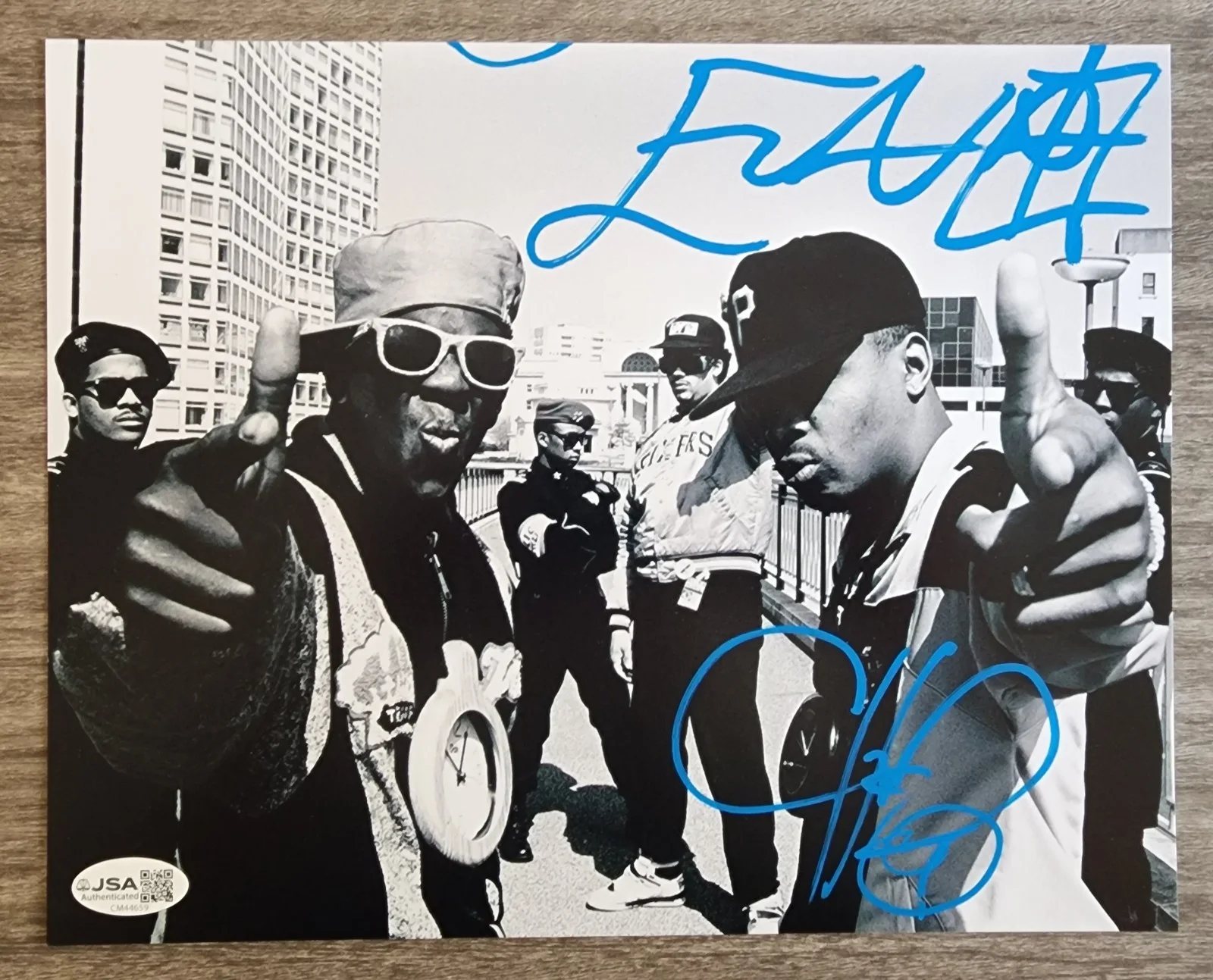 Public Enemy - Flavor Flav & Chuck D Signed 8x10 Photo Hip Hop Rap LEGENDS RAD, изображение 3