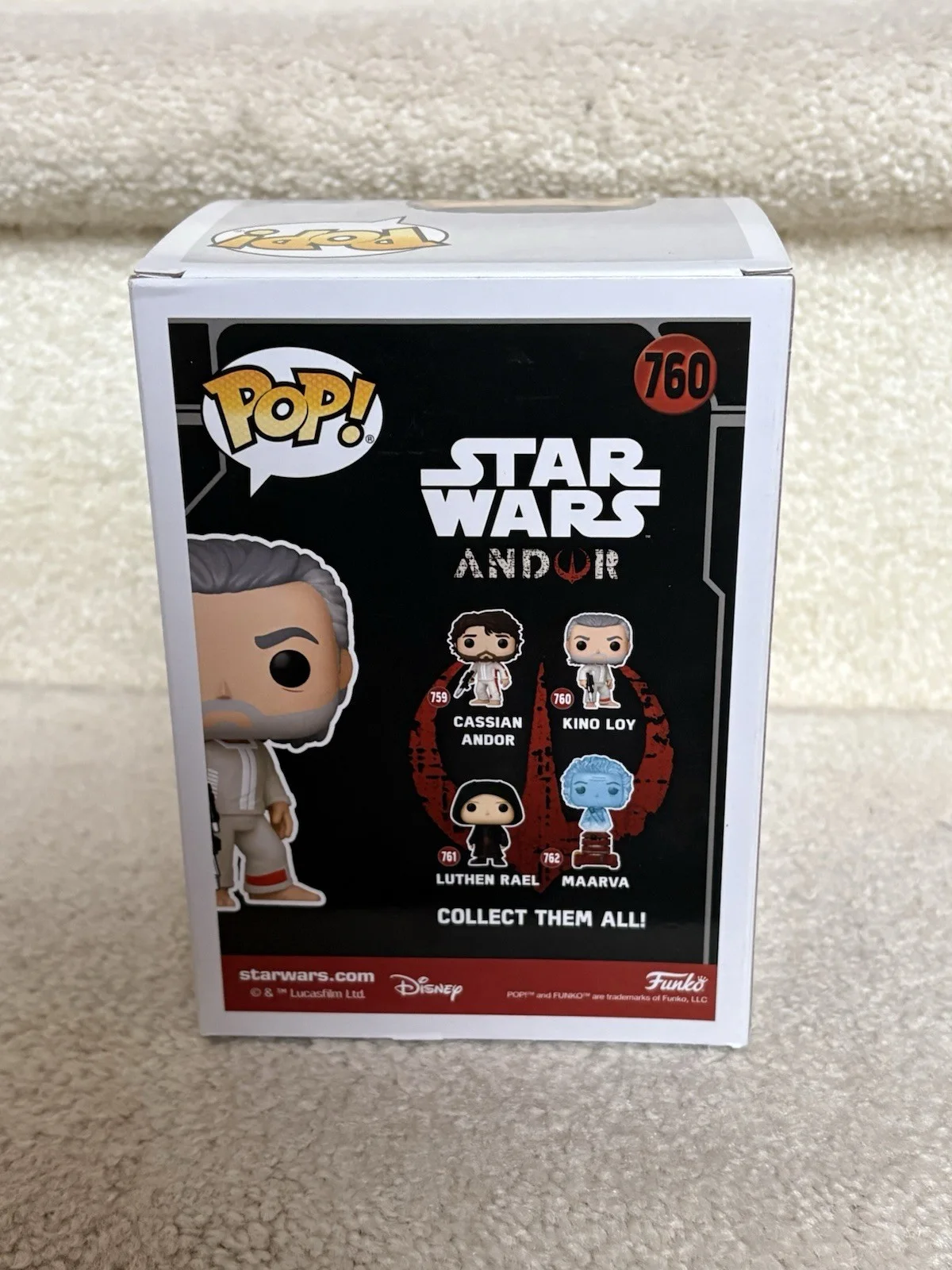 Andy Serkis Signed Kino Loy Funko Pop! Autograph - Star Wars Andor - Photo Proof, изображение 3