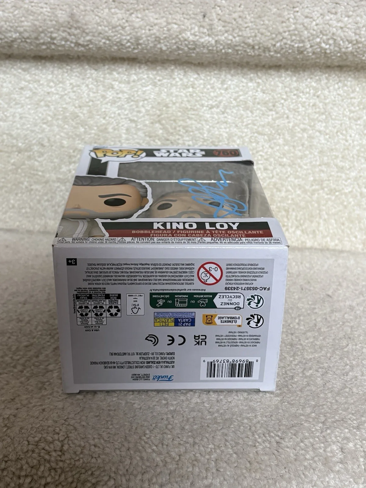 Andy Serkis Signed Kino Loy Funko Pop! Autograph - Star Wars Andor - Photo Proof, изображение 5