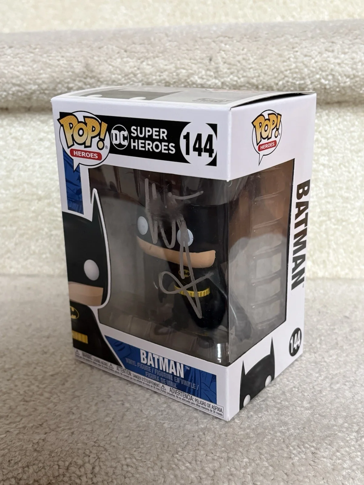 Christian Bale — Christian Bale Signed Autographed Batman Funko Pop #144 - W/ Photo Proof, image 3