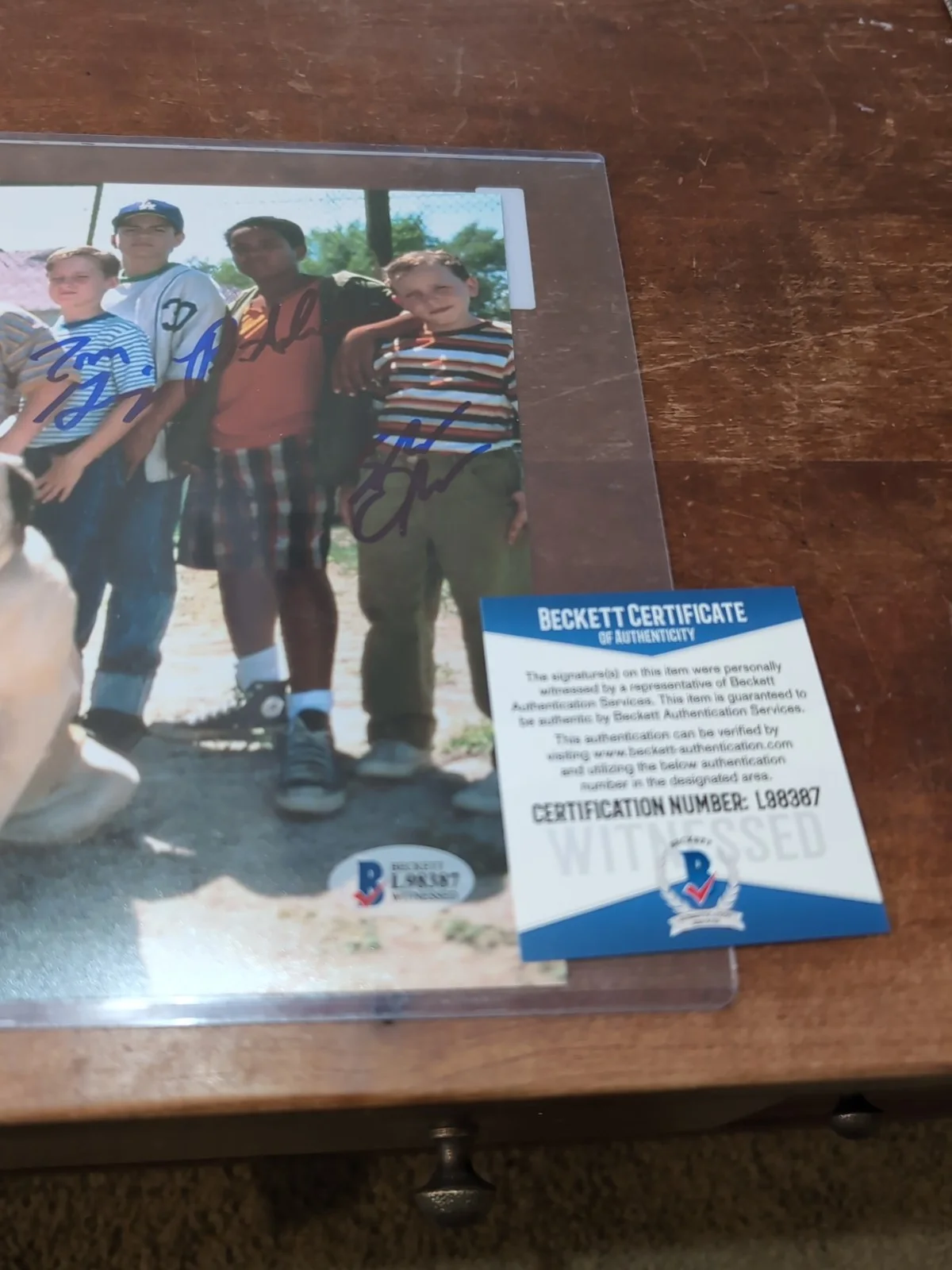 The Sandlot Cast Signed 8 X 10 Photo Autographed 6 Actors Beckett COA, image 4