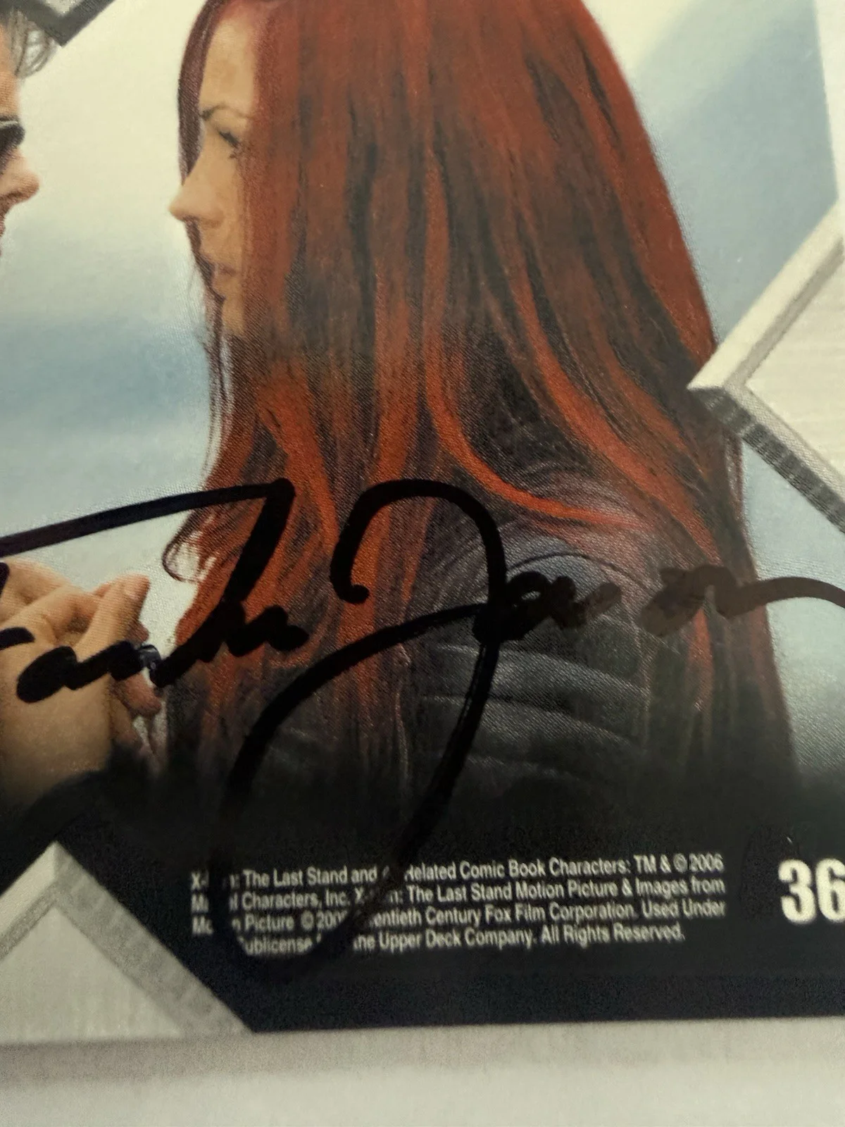 Famke Janssen Signed Card X Men Autographed, image 2