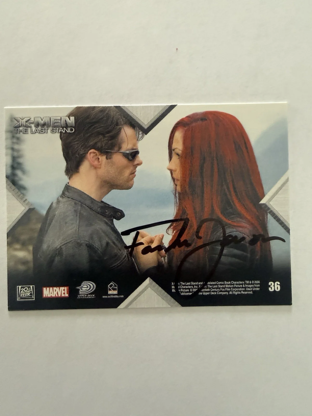 Famke Janssen Signed Card X Men Autographed, image 3