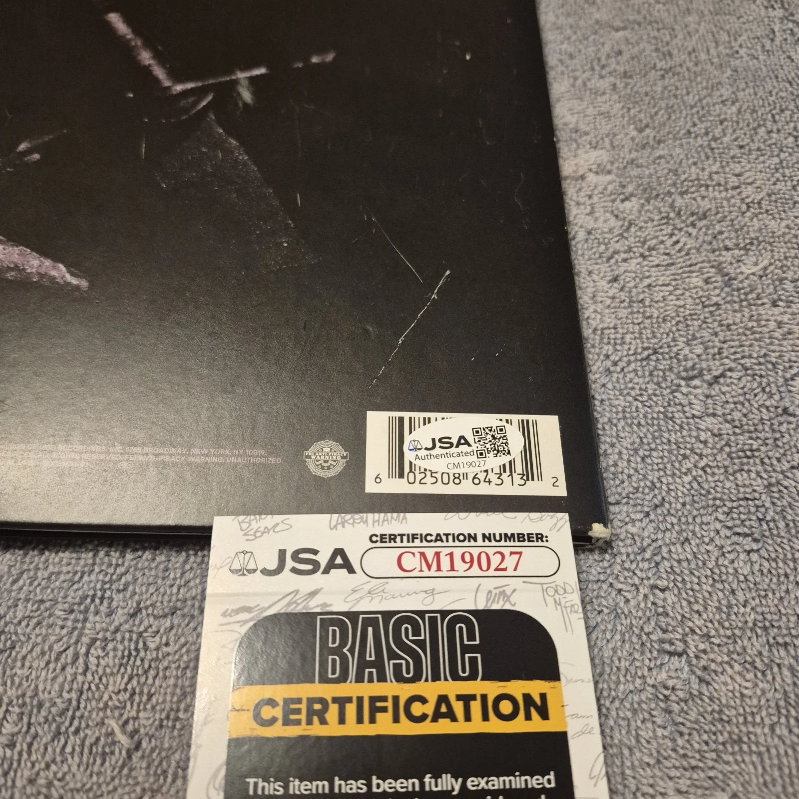 Post Malone Sign Vinyl Hollywood’s Bleeding JSA Certified, image 2