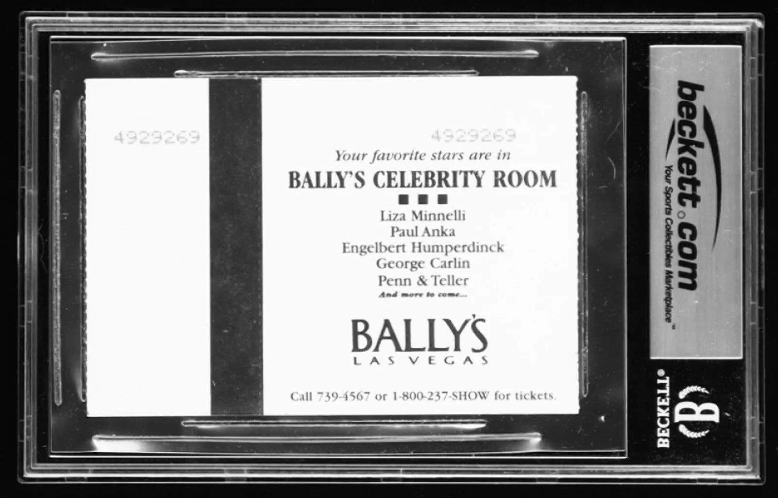 George Carlin — George Carlin Signed ‘Touch of Class’ Tour • March 1998 Ticket Stub (BAS), image 4