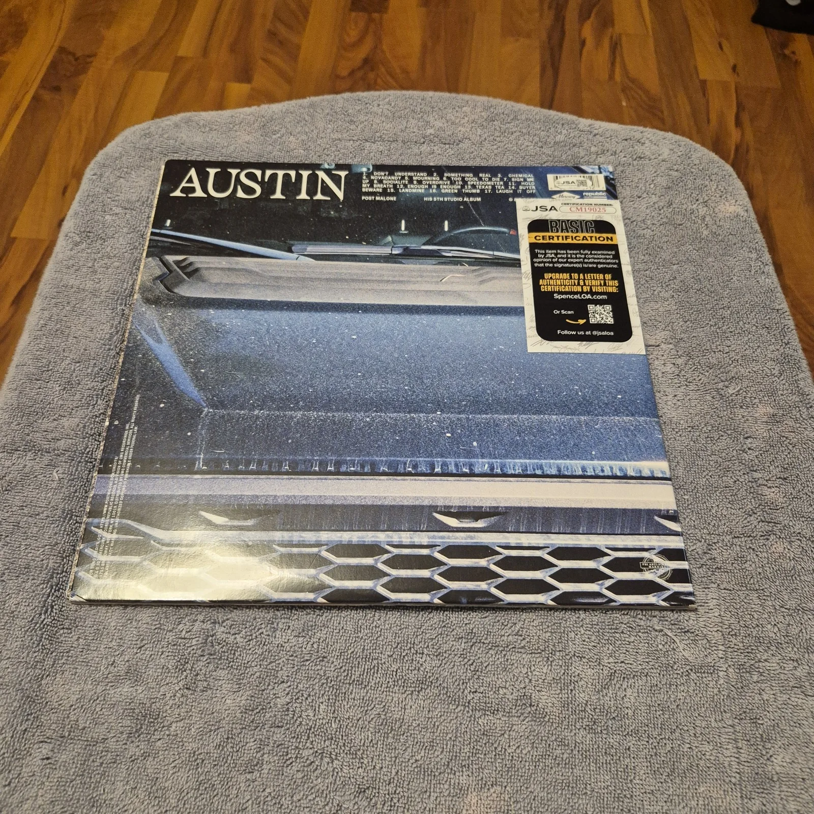 POST MALONE AUTOGRAPH SIGNED AUSTIN ALBUM VINYL RECORD JSA, image 3