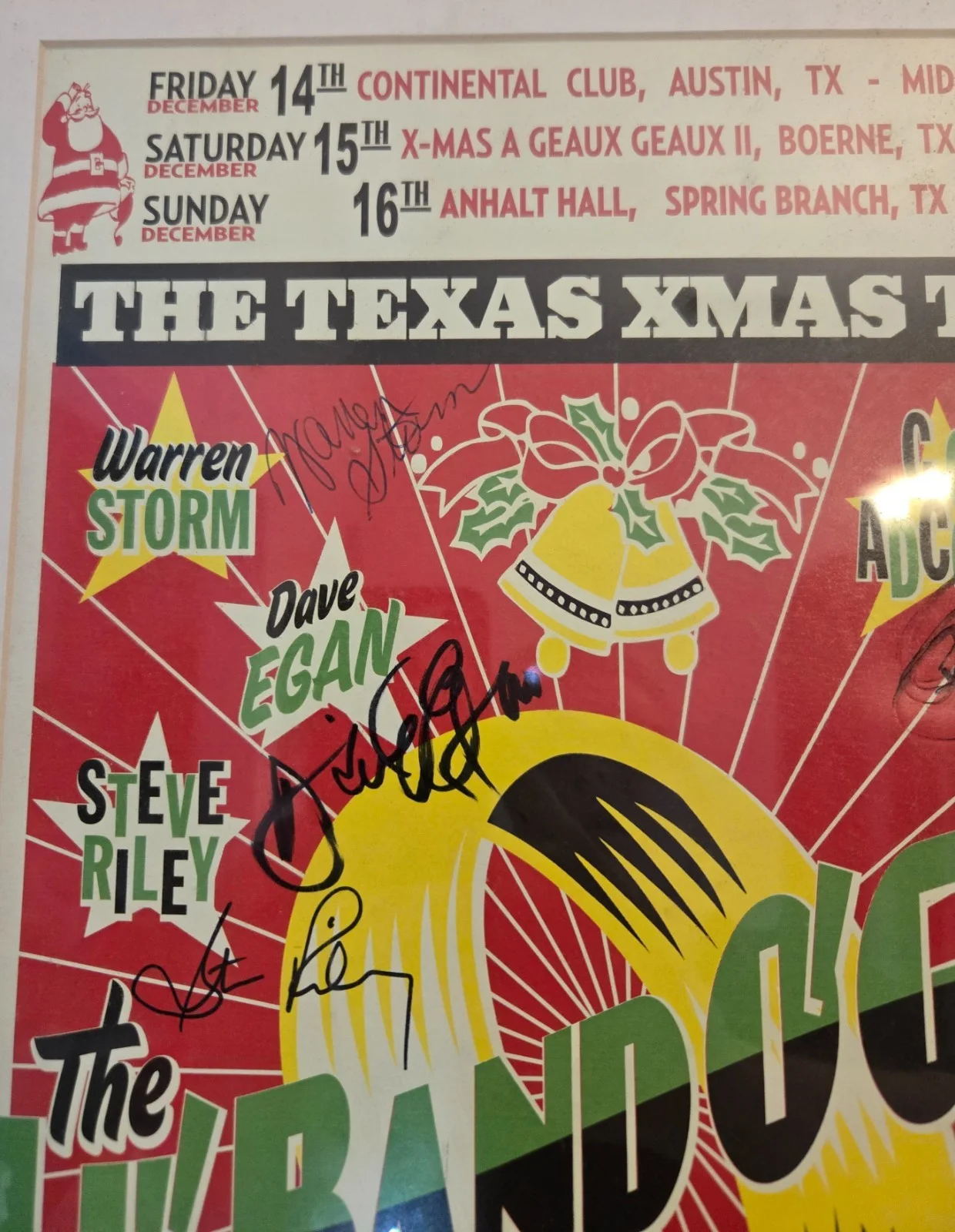 Autographed Lil Band O Gold FULL 9 Signed Poster Texas Xmas Tour Storm Adcock, изображение 2