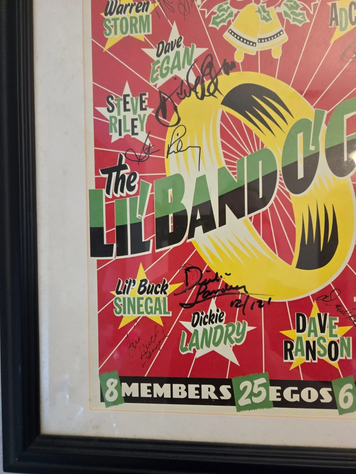 Autographed Lil Band O Gold FULL 9 Signed Poster Texas Xmas Tour Storm Adcock, изображение 4