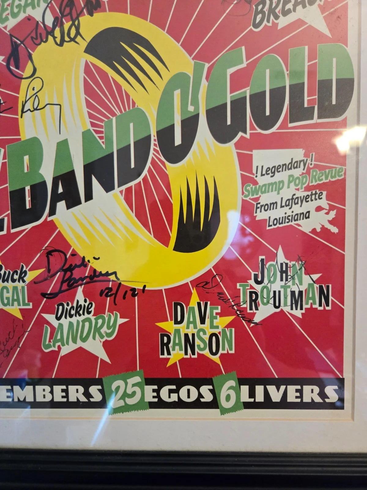 Autographed Lil Band O Gold FULL 9 Signed Poster Texas Xmas Tour Storm Adcock, изображение 5