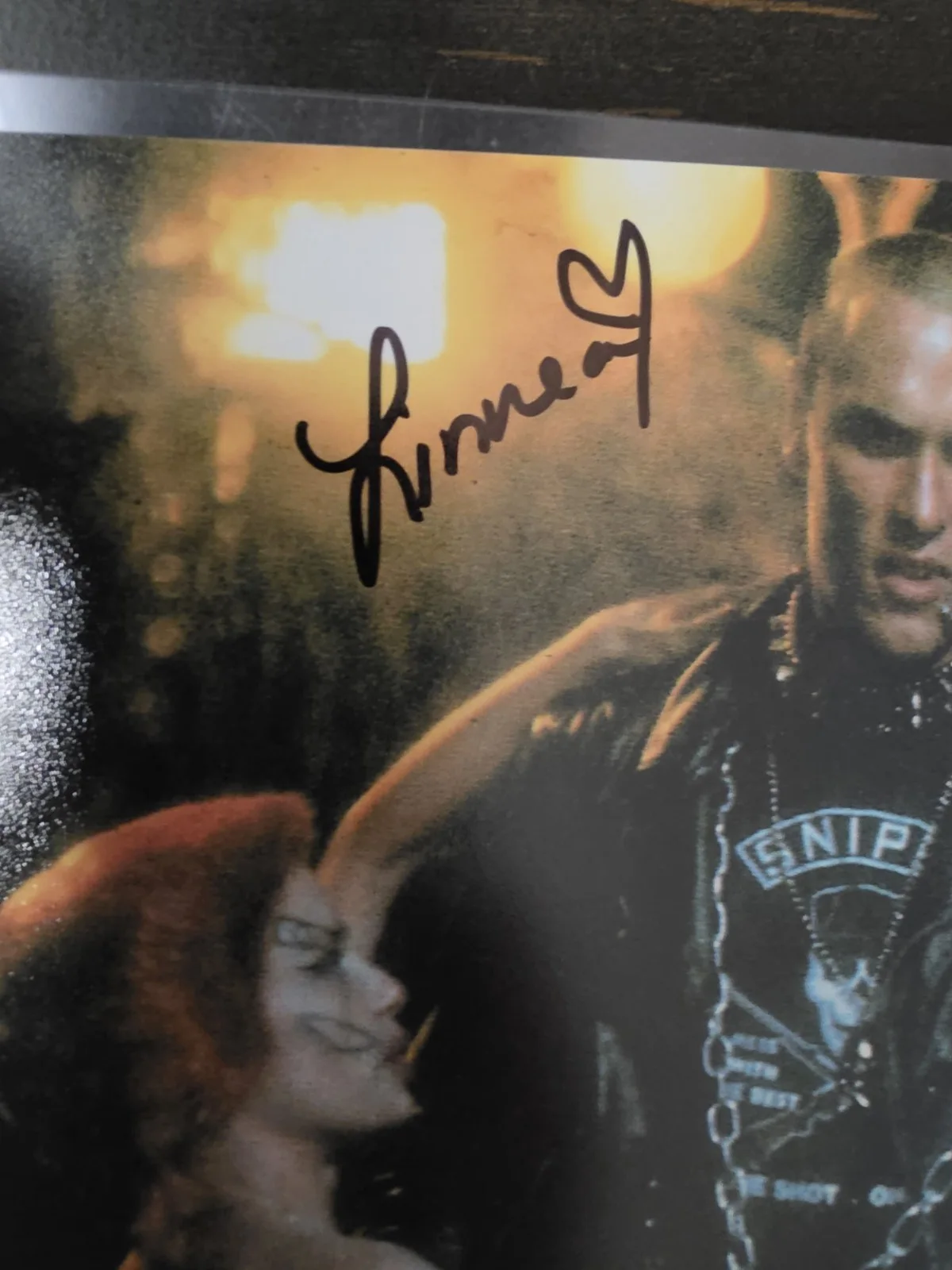 Linnea Quigley — Linnea Quigley (signed) as Trash and Mark Venturini as Suicide - 8 X 10 photo, image 2