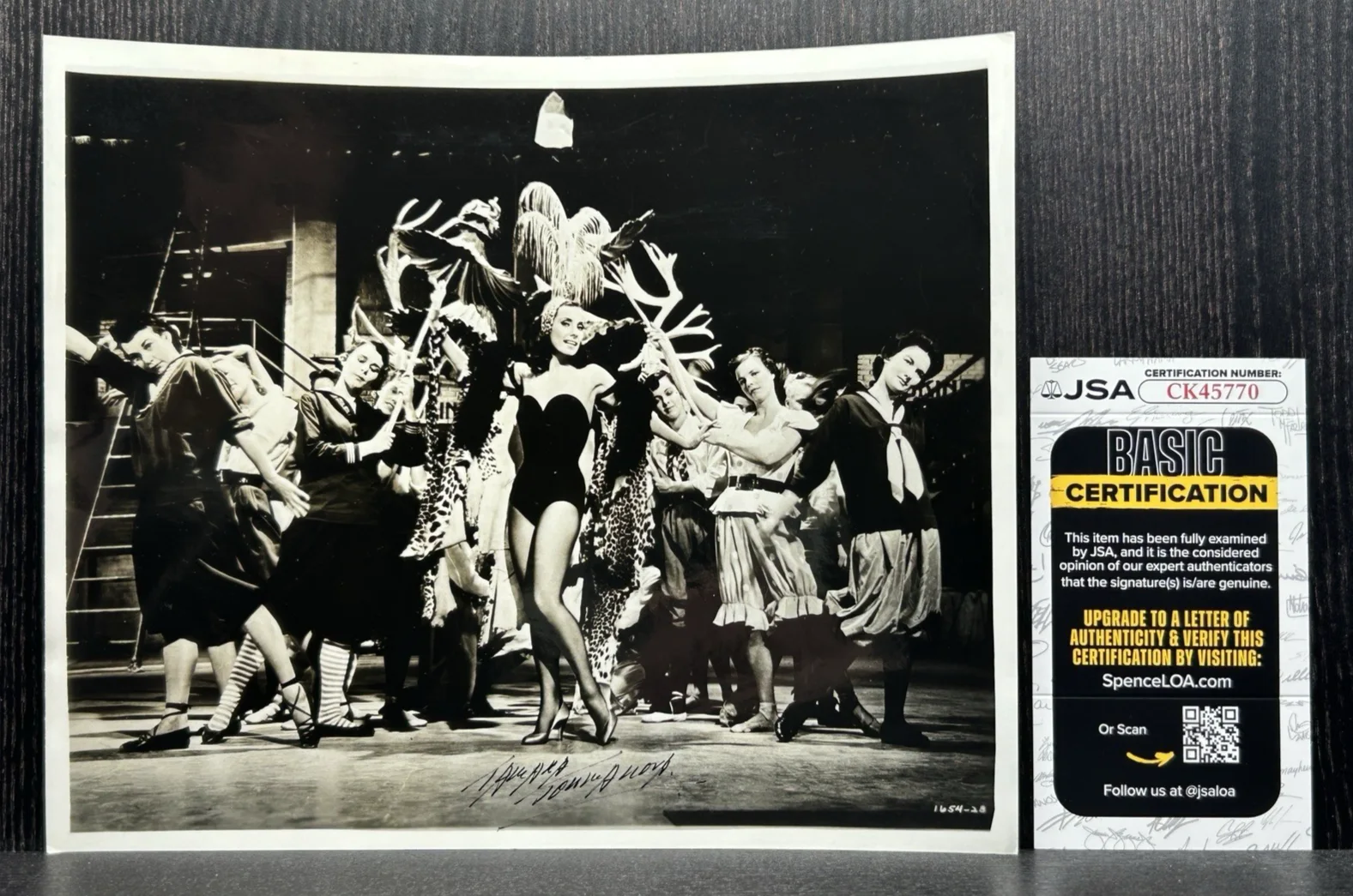 Tamara Toumanova — TAMARA TOUMANOVA SIGNED PHOTO Prima Ballerina JSA COA Autograph DEEP IN MY HEART