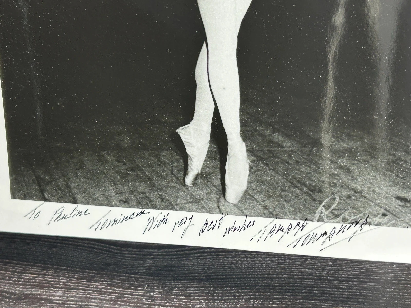 Tamara Toumanova — TAMARA TOUMANOVA SIGNED PHOTO Original Autograph JSA COA Prima Ballerina Actress, image 3