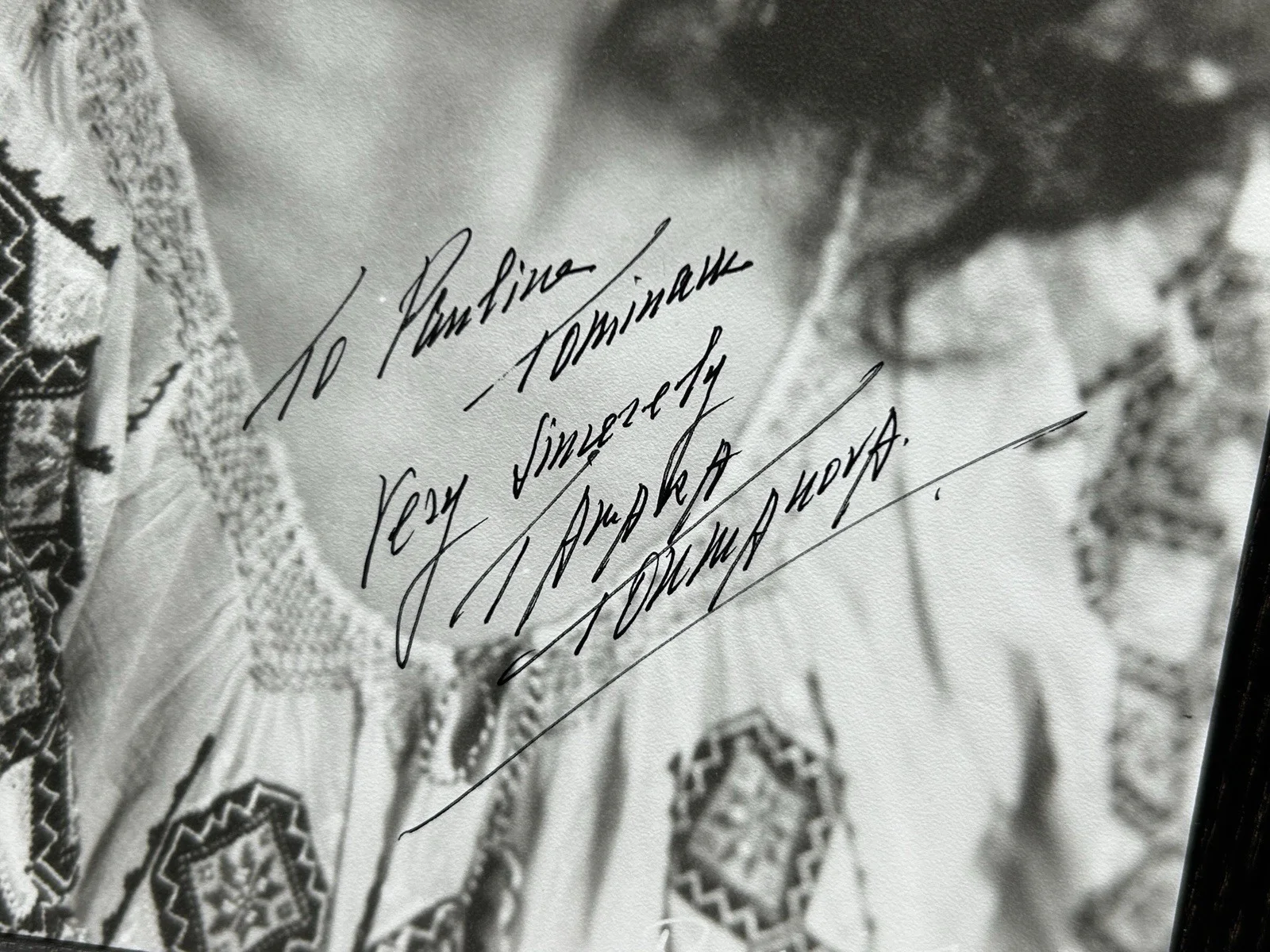 Tamara Toumanova — TAMARA TOUMANOVA SIGNED 8x10 PHOTO Autograph JSA COA PRIMA Ballerina Actress, изображение 3