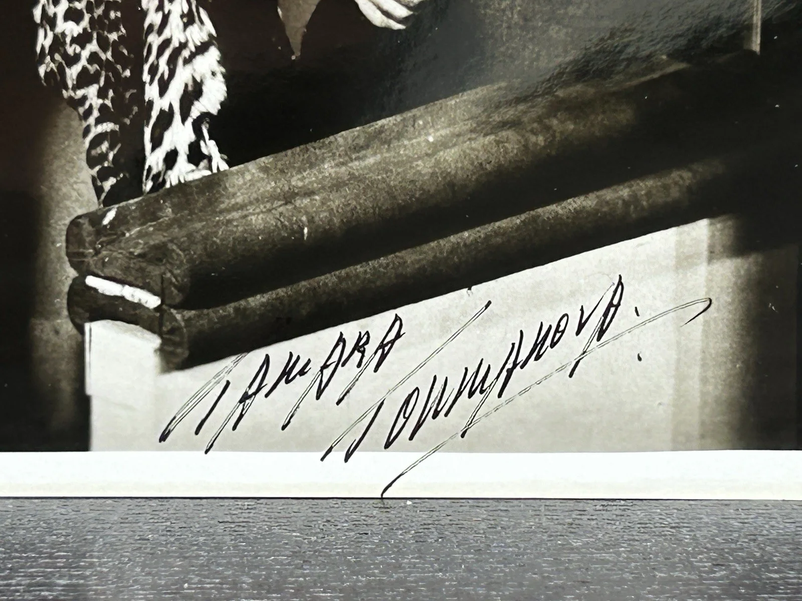 Tamara Toumanova — TAMARA TOUMANOVA SIGNED VINTAGE PHOTO Original Autograph JSA Deep in my Heart, image 3