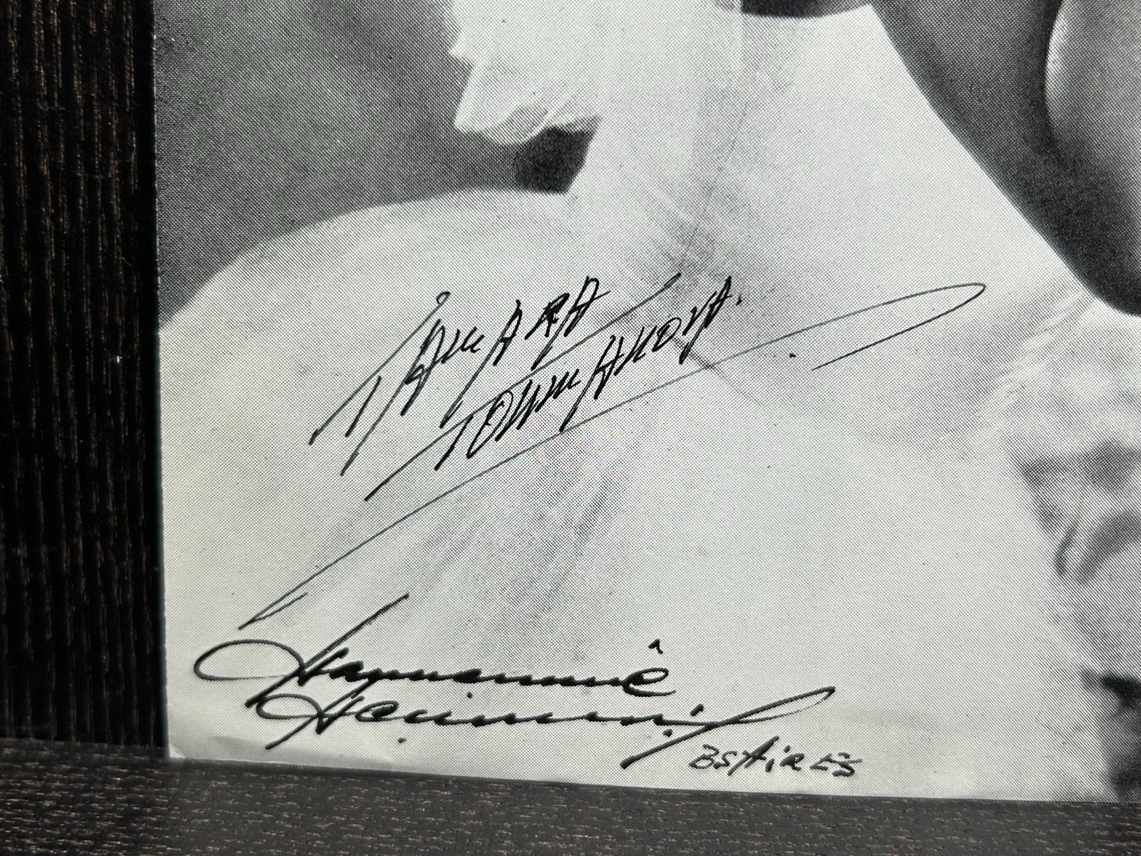 Tamara Toumanova — TAMARA TOUMANOVA HAND SIGNED PAMPHLET Original Autograph JSA COA Prima Ballerina, image 2