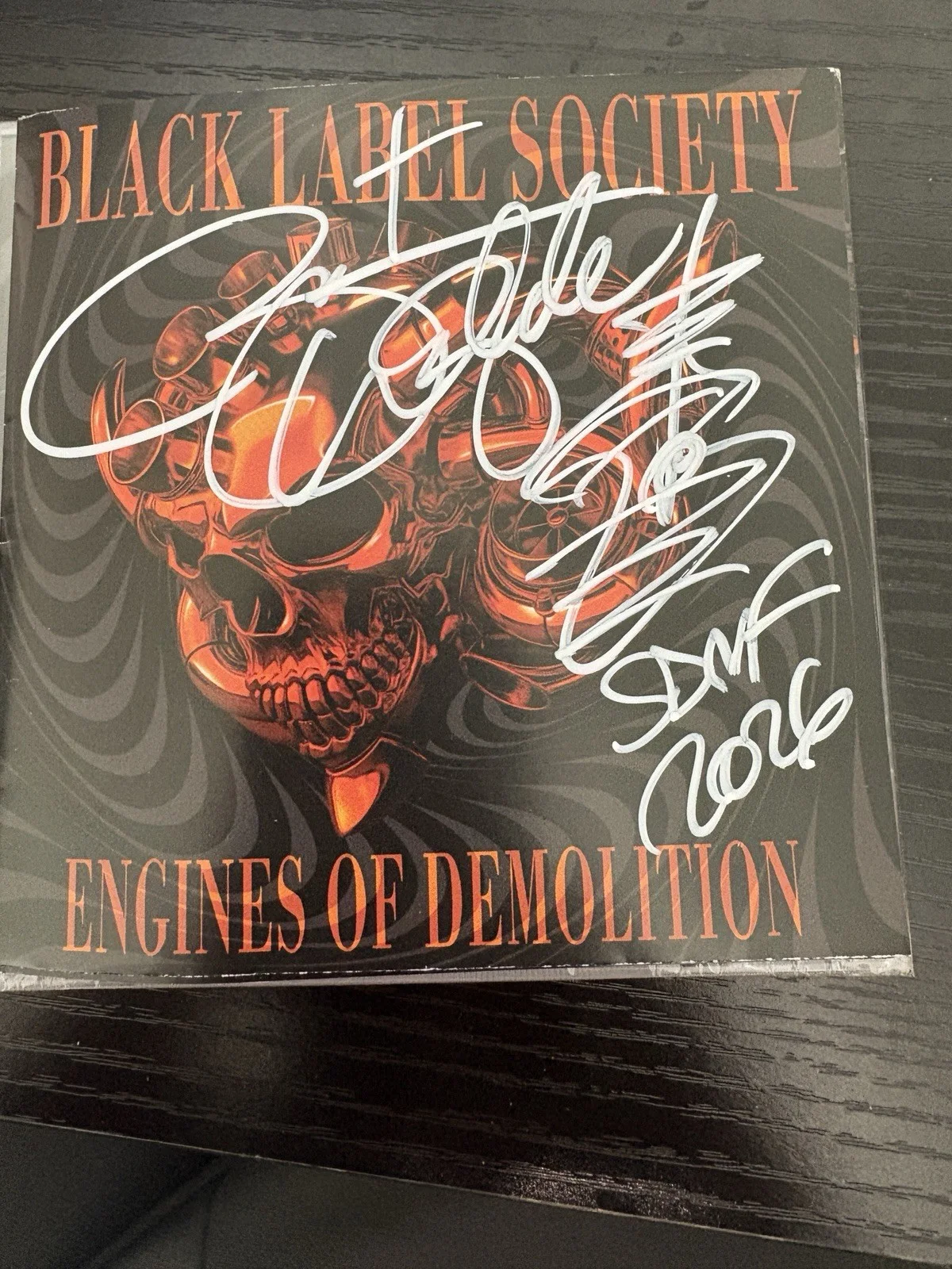 Black Label Society Engines Of Demolition CD Zakk Wylde W/Signed Insert Poster, изображение 2