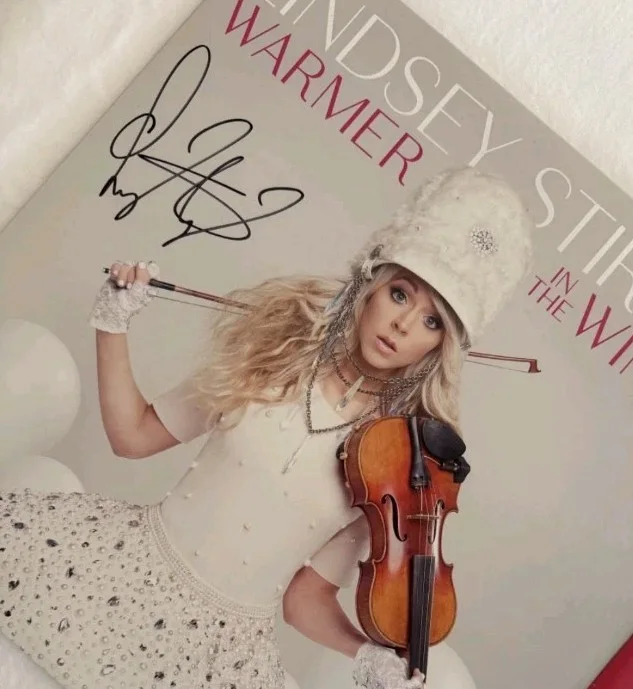 Lindsey Stirling Signed Warmer in the Winter Vinyl LP Record Album BAS/Beckett, изображение 5