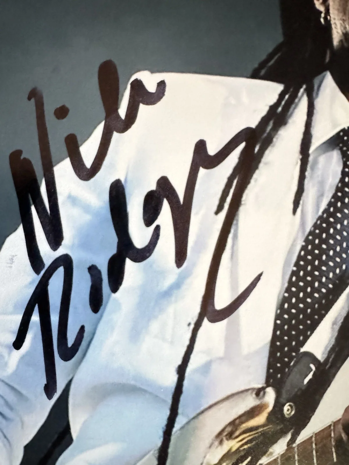Disco NILE RODGERS SIGNED CHIC 8X10 PHOTO BECKETT (BAS) COA AUTHENTIC, image 2