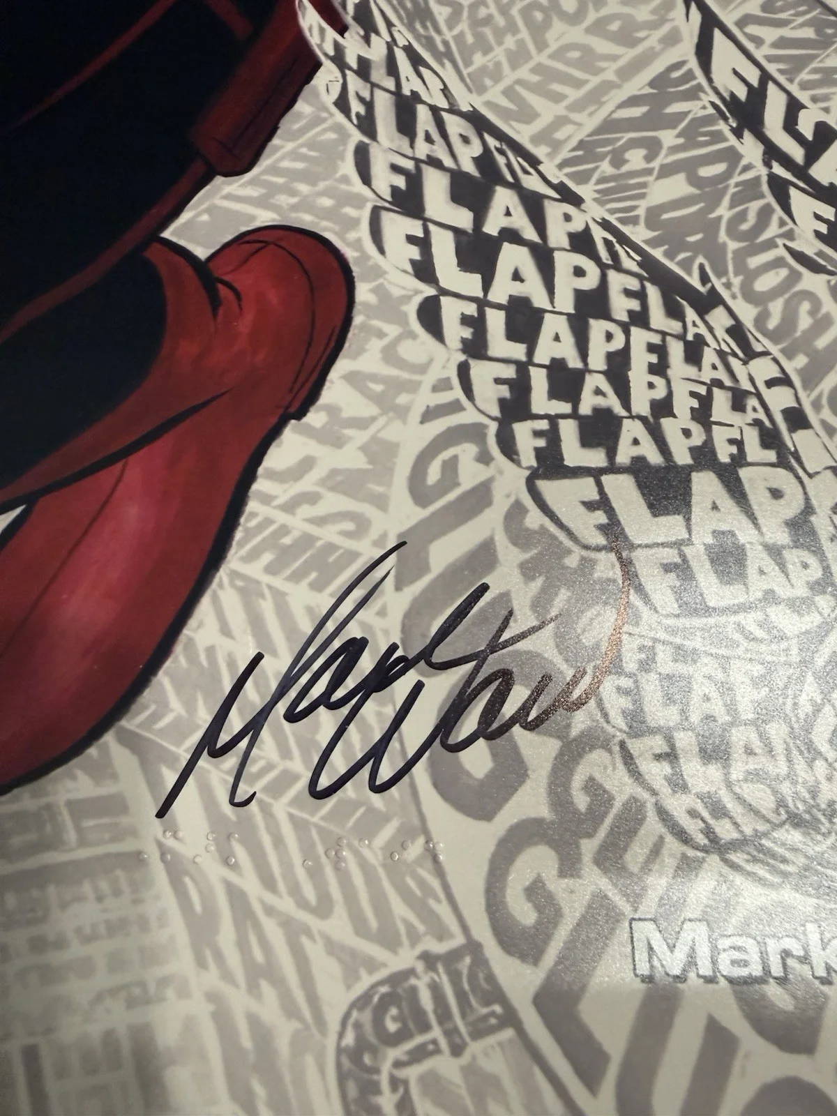 SDCC Here Comes Daredevil Signed Poster By Mark Waid 18x24, image 2