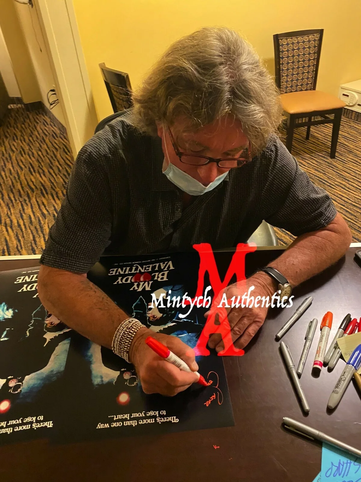 Peter Cowper — PETER COWPER MY BLOODY VALENTINE AUTOGRAPHED SIGNED 12x18 PHOTO! BECKETT COA!, изображение 4