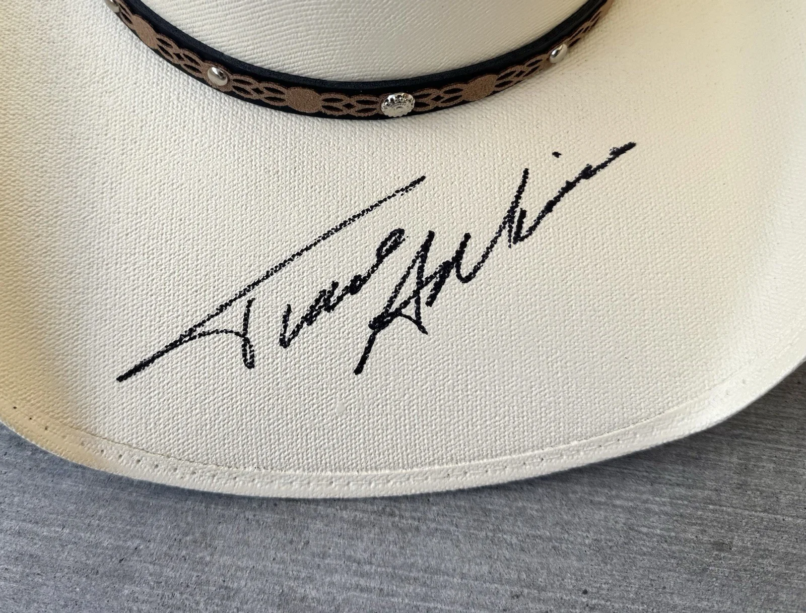 Trace Adkins Signed Cowboy Hat Country Music Singer Nashville Autograph Proof, изображение 2