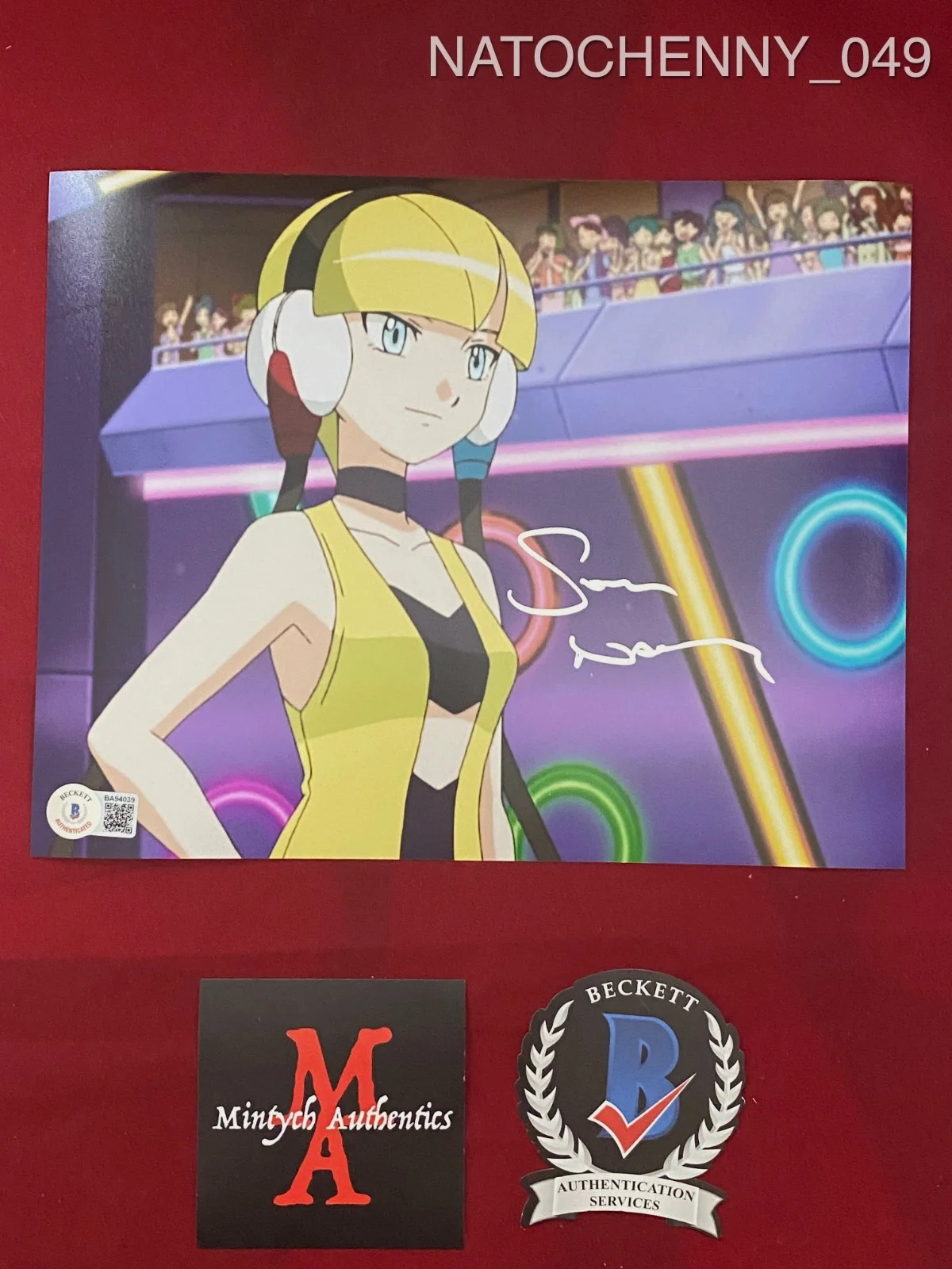 Sarah Natochenny — Sarah Natochenny autographed signed 8x10 photo Pokemon Beckett COA