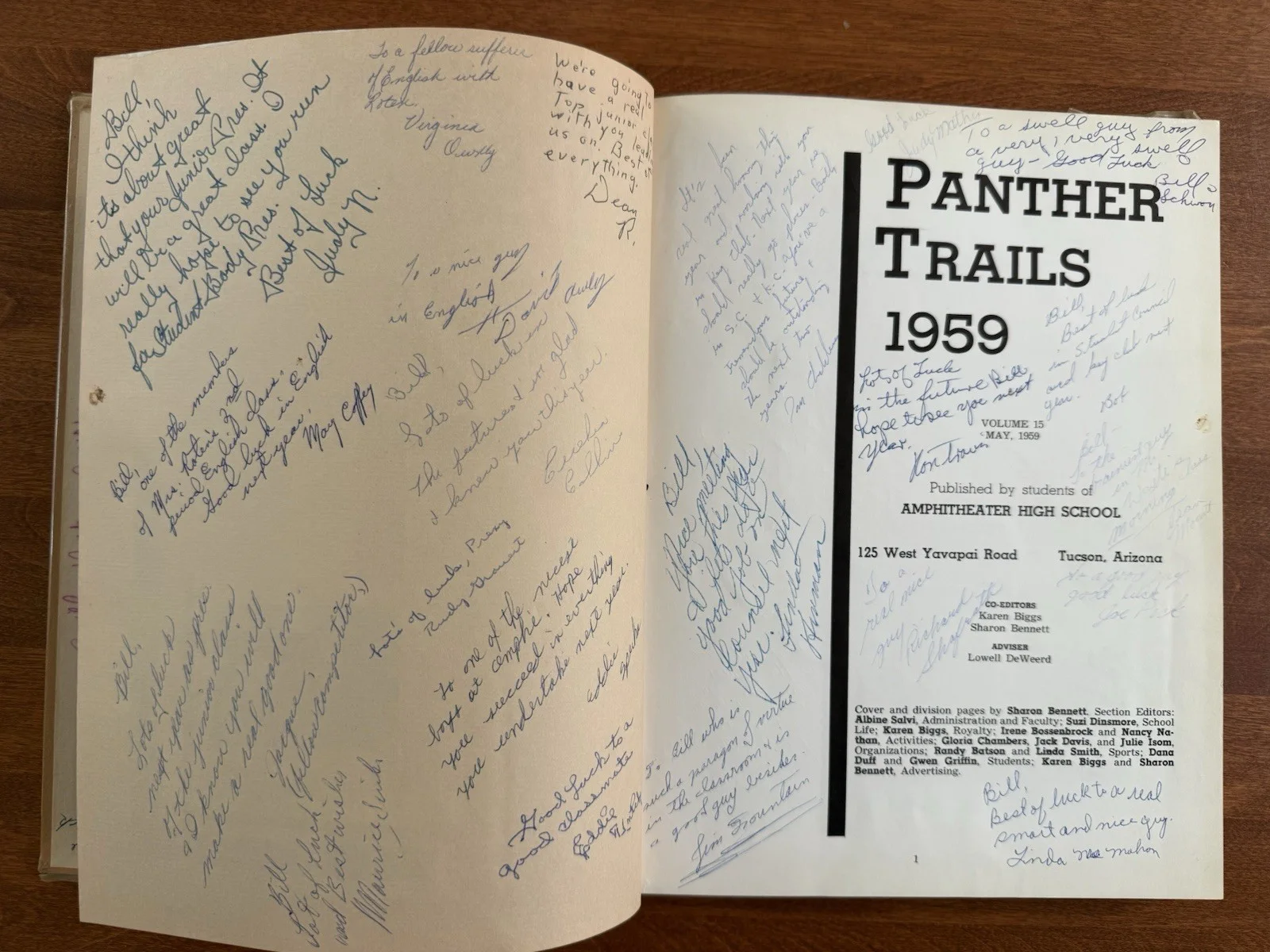 Earl Hindman — Home Improvement Actor Signed Yearbook - Earl Hindman - 1959 - Wilson, изображение 5