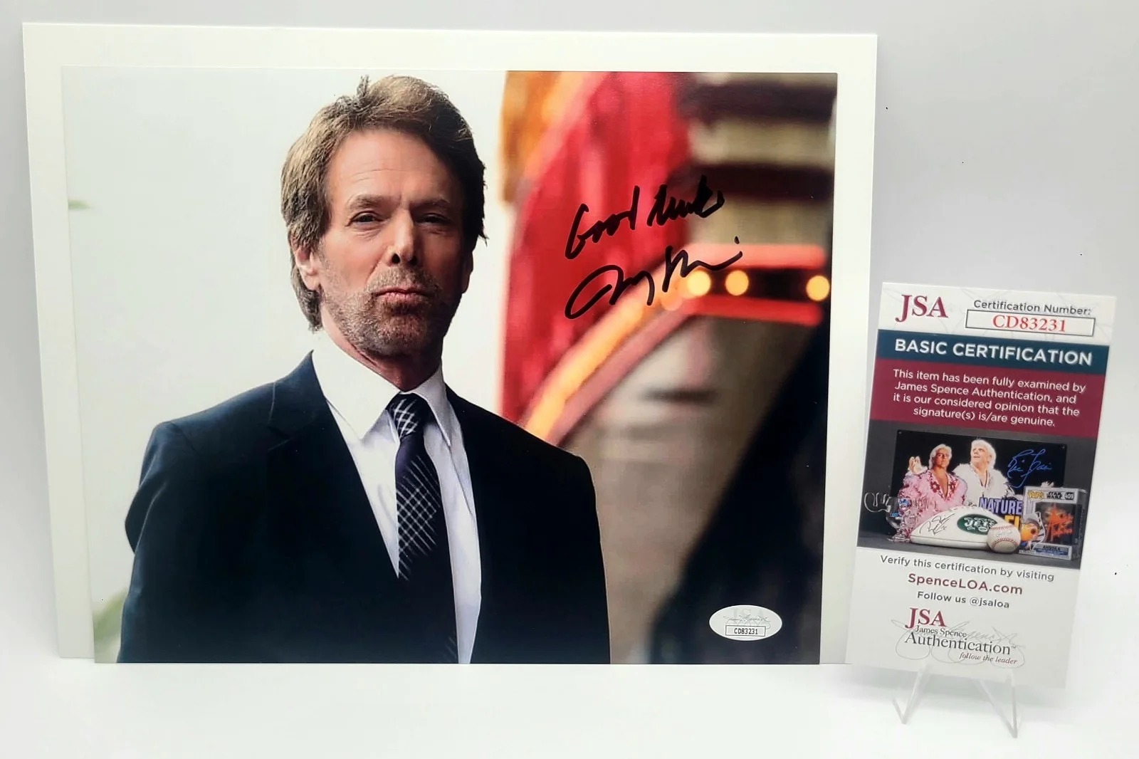 Jerry Bruckheimer — Jerry Bruckheimer Signed 8x10 Photo Autograph JSA COA Hollywood Producer, изображение 5
