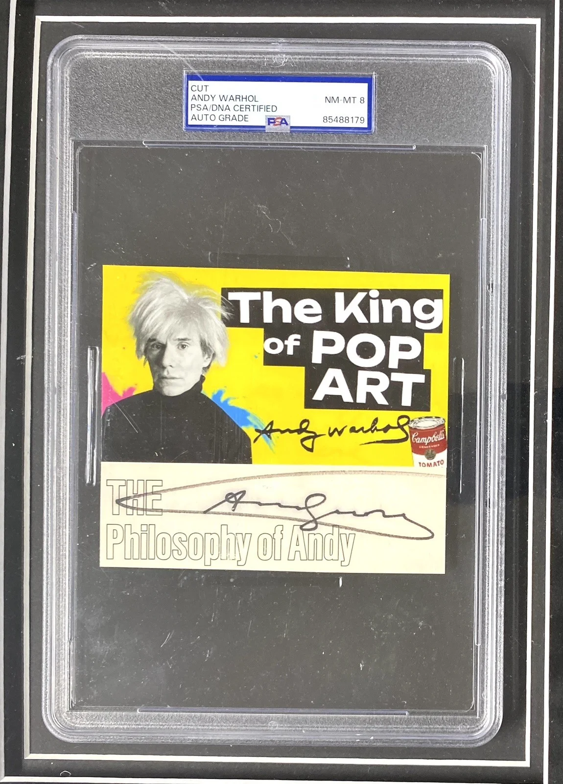 Andy Warhol & Audrey Hepburn Signed Framed Display – PSA / Beckett, image 2