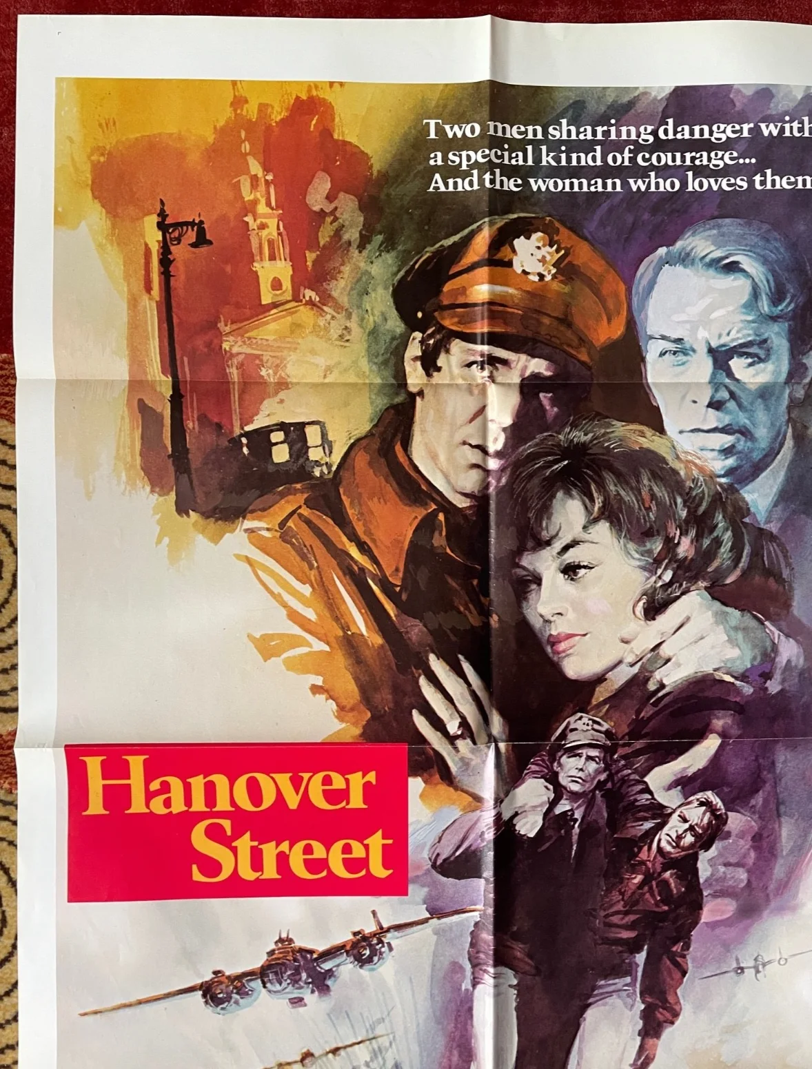 HANOVER STREET (1979) Original US One Sheet War Movie Film Poster Harrison Ford, изображение 2