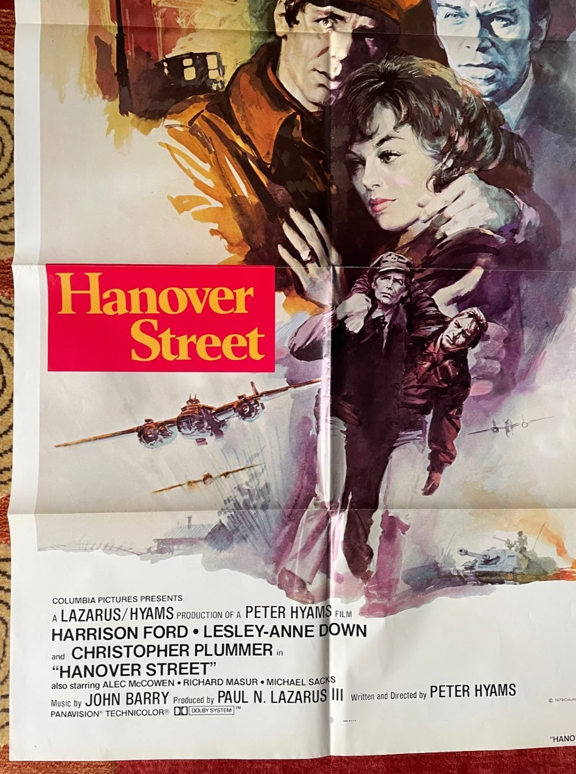 HANOVER STREET (1979) Original US One Sheet War Movie Film Poster Harrison Ford, изображение 4