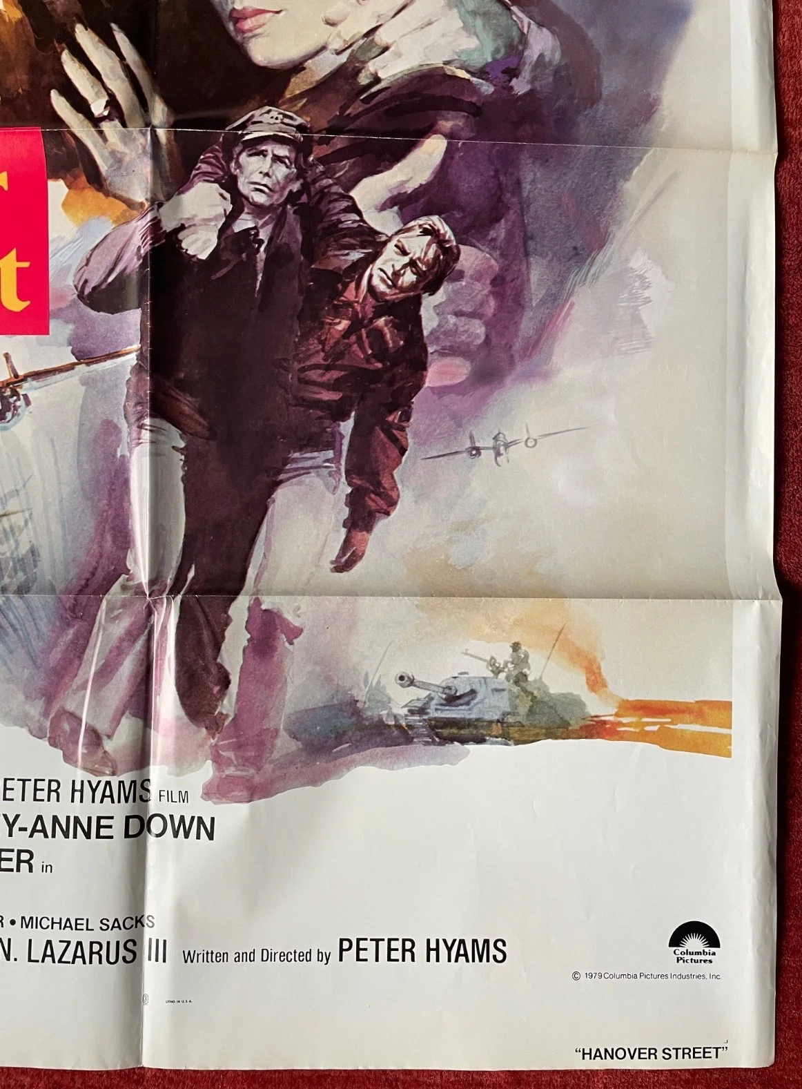 HANOVER STREET (1979) Original US One Sheet War Movie Film Poster Harrison Ford, изображение 5