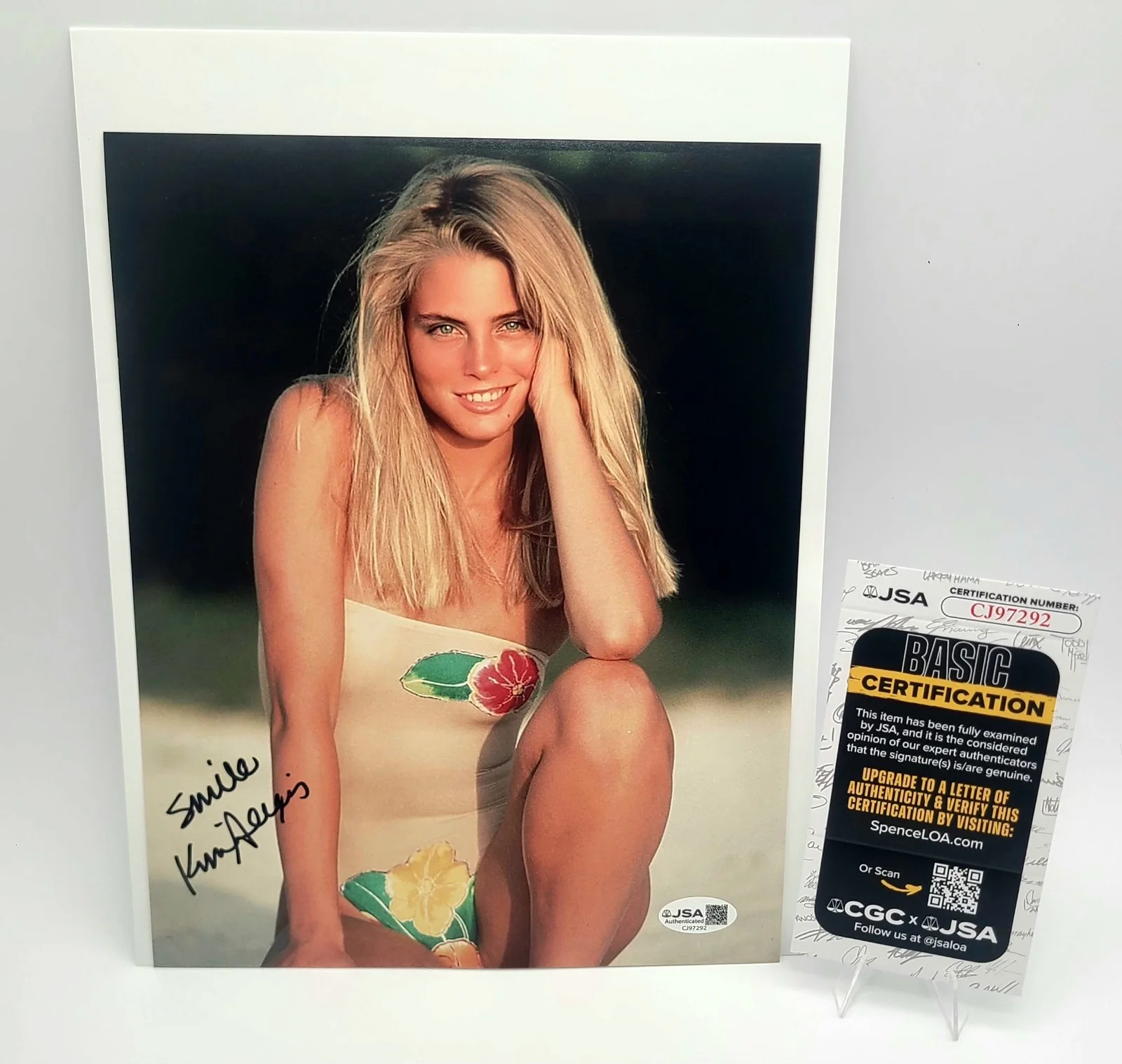 Kim Alexis — Kim Alexis Signed 8x10 Photo 1980s Supermodel Autograph JSA COA