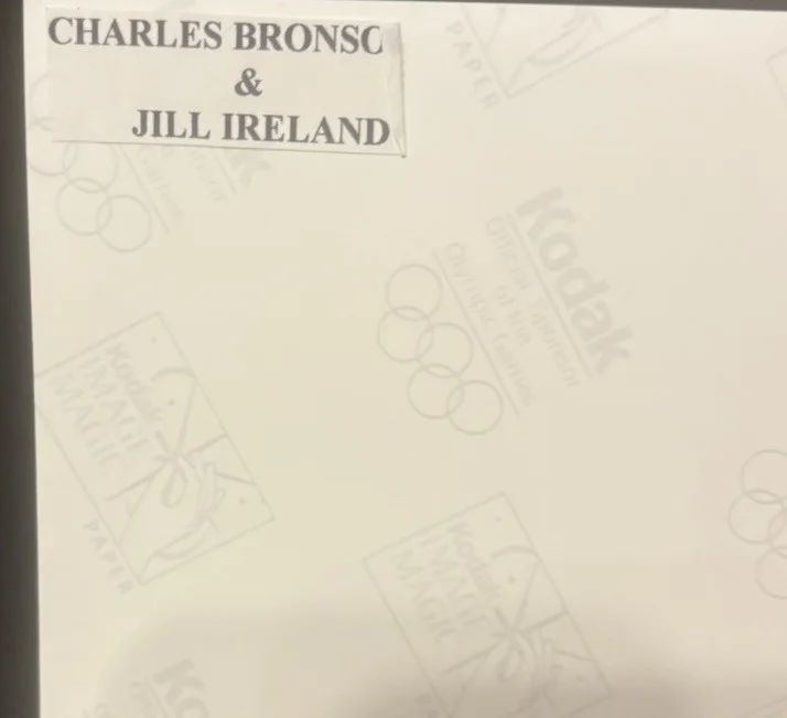 CHARLES BRONSON Signed 8x10 Photo With Jill Ireland Original, изображение 2