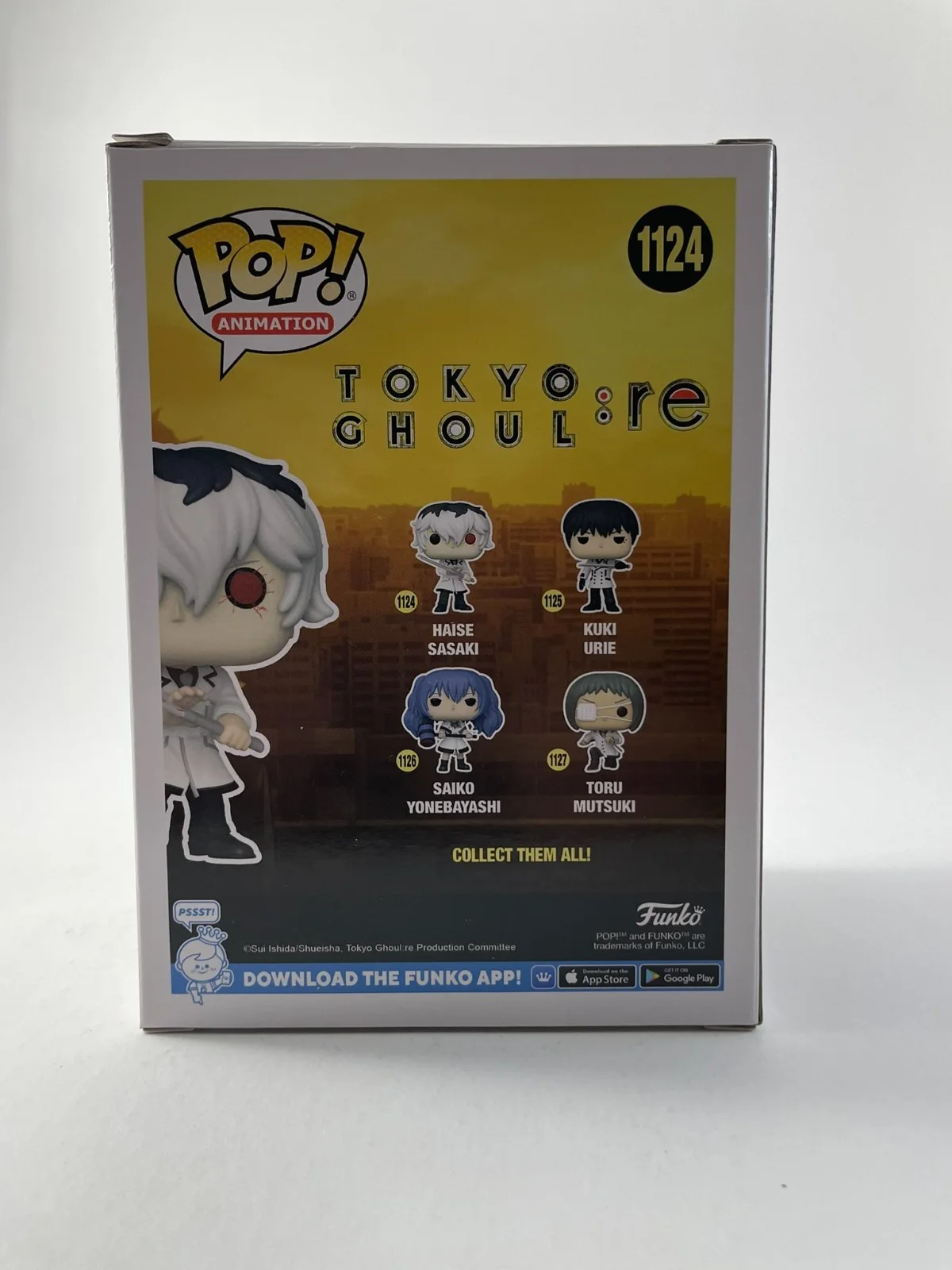Austin TIndle — Austin Tindle Signed Tokyo Ghoul: re Haise Sasaki STTE GITD Funko POP! JSA COA, изображение 4