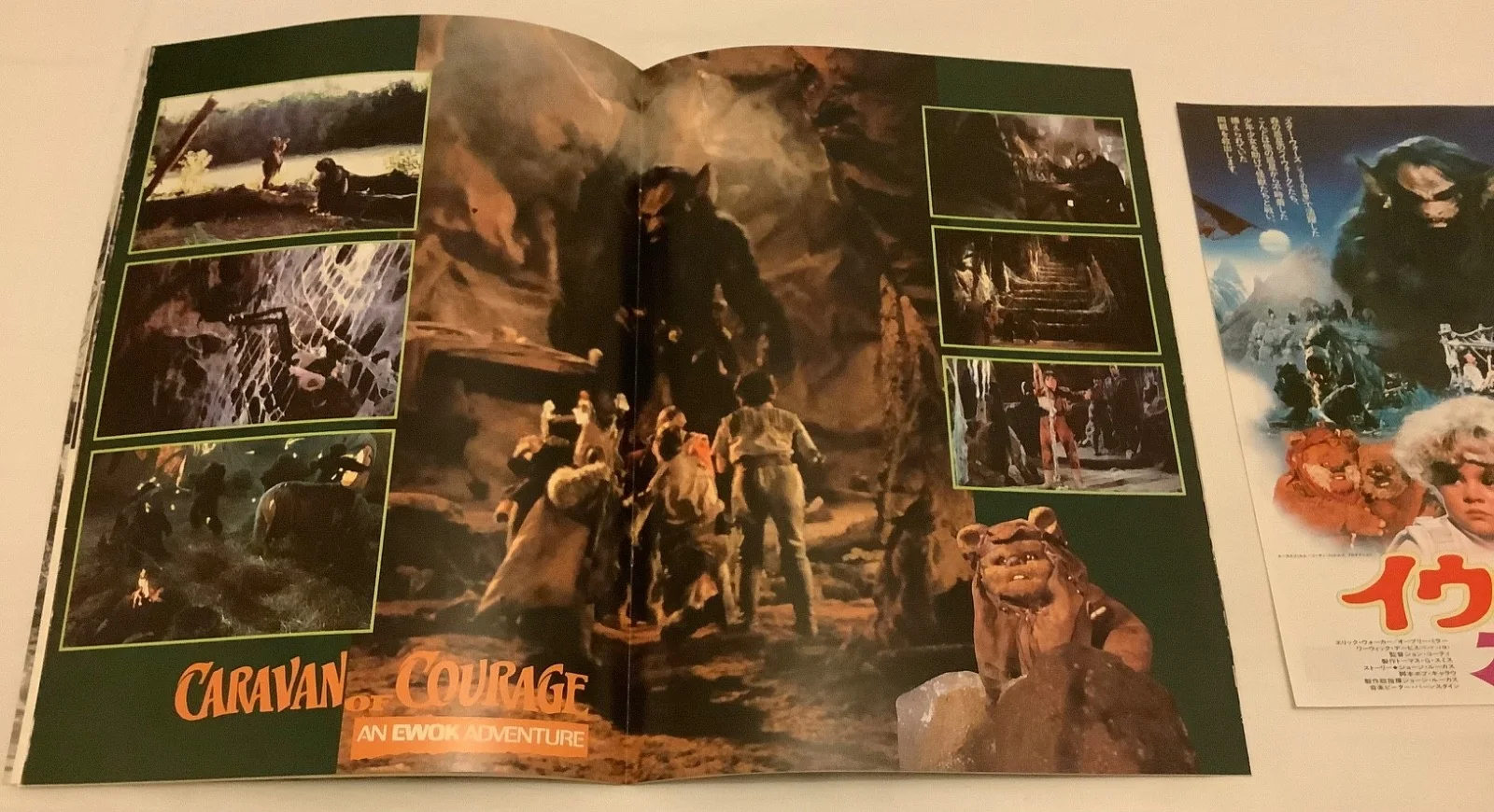 Ewok Adventure Caravan of Courage Japan movie programme + flyer Star Wars sci fi, изображение 5