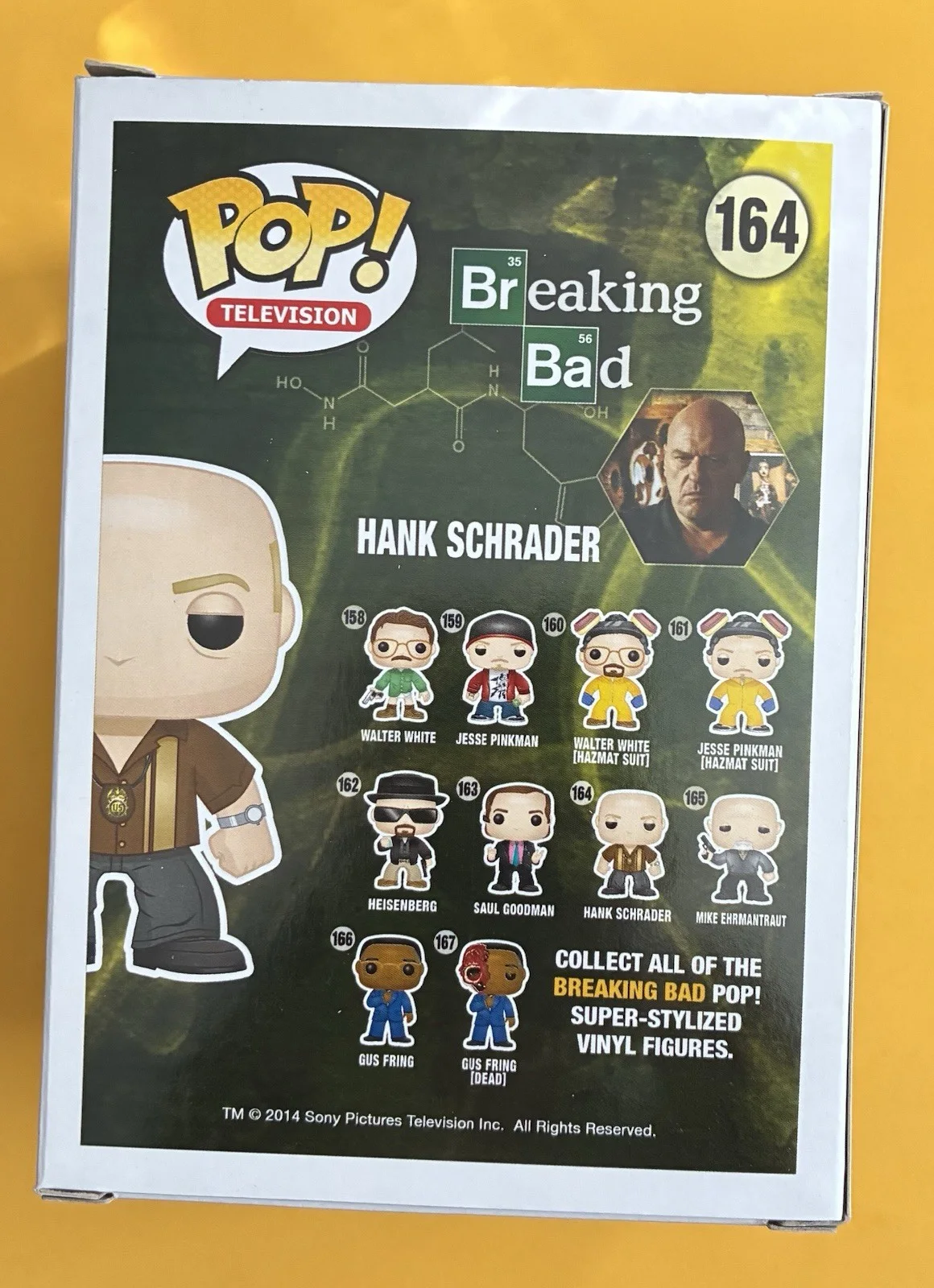 Dean Norris — DEAN NORRIS SIGNED HANK SCHRADER FUNKO 164 BREAKING BAD JSA Free Ship/Hardstack, image 2