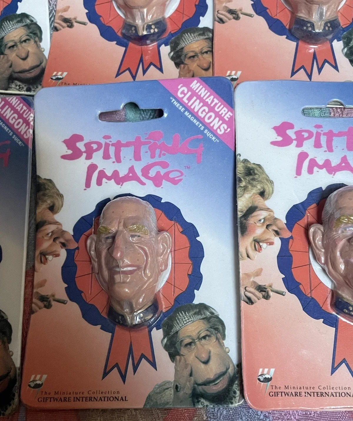 Vintage Rare Spitting Image Miniature Clingons Magnet Fridge Prince Philip, изображение 4