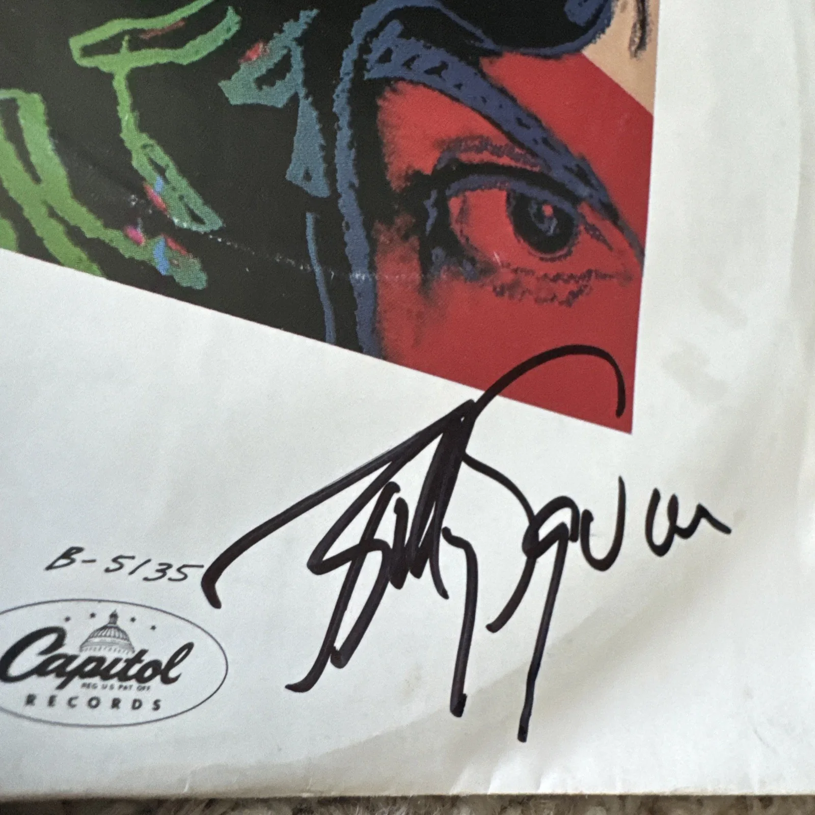 Billy Squire Emotions In Motion Signed 7" 45 Vinyl Record Autograph, image 2