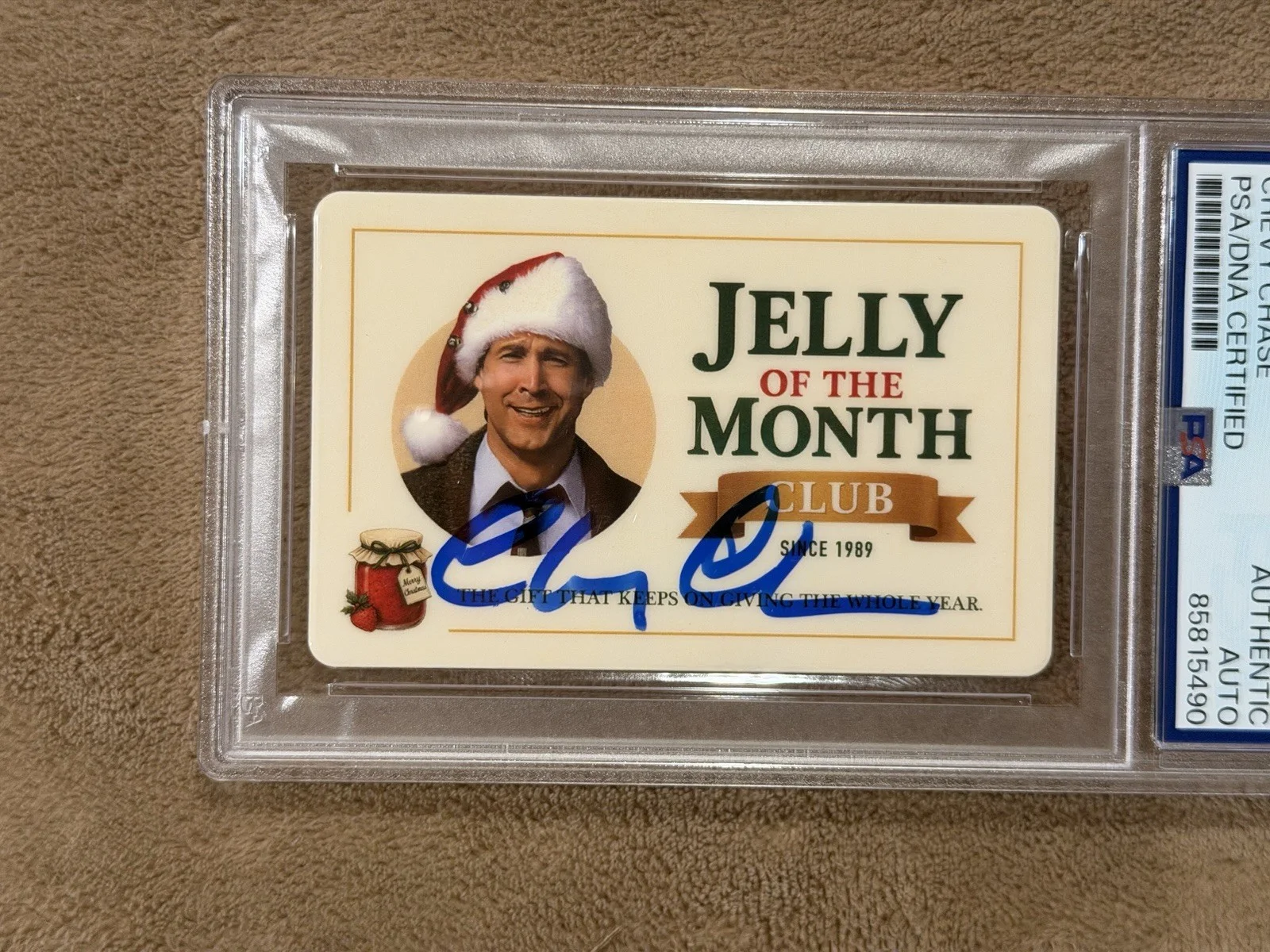 Chevy Chase Signed Jelly Of The Month Club Card PSA Autograph Authentic Clark, изображение 2
