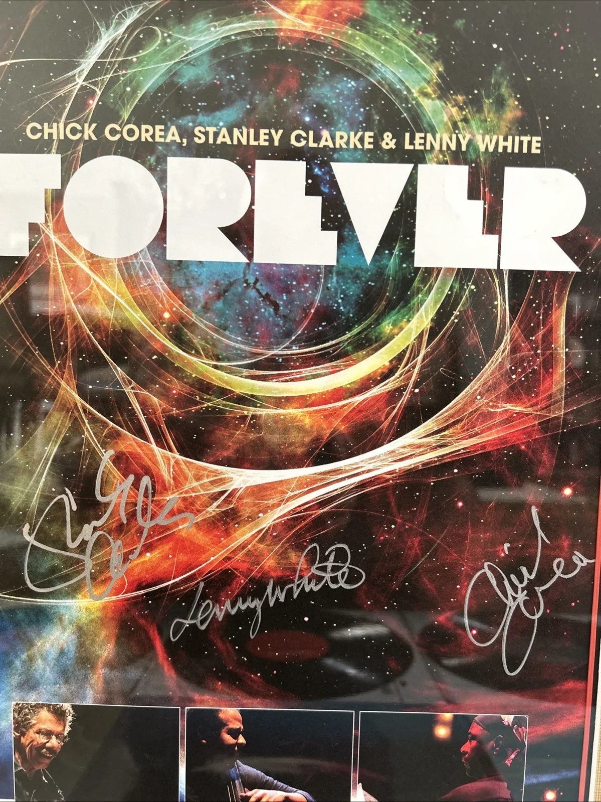 Chick Corea Signed Lithograph 101/500 Return To Forever Vinyl Record 3 LP Lot, image 3
