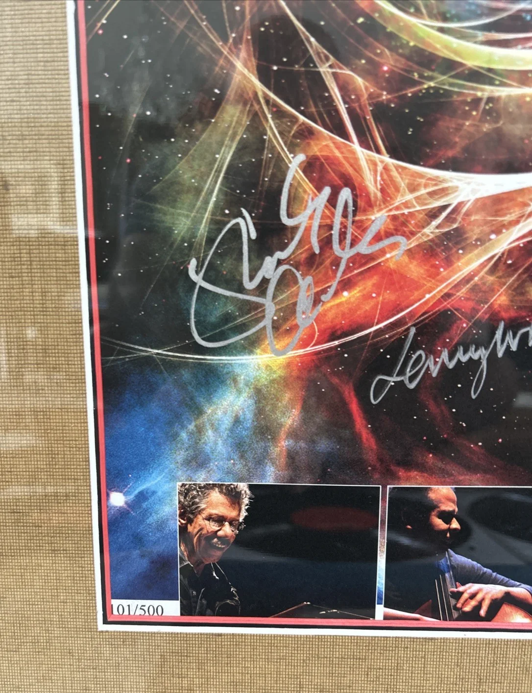 Chick Corea Signed Lithograph 101/500 Return To Forever Vinyl Record 3 LP Lot, image 4
