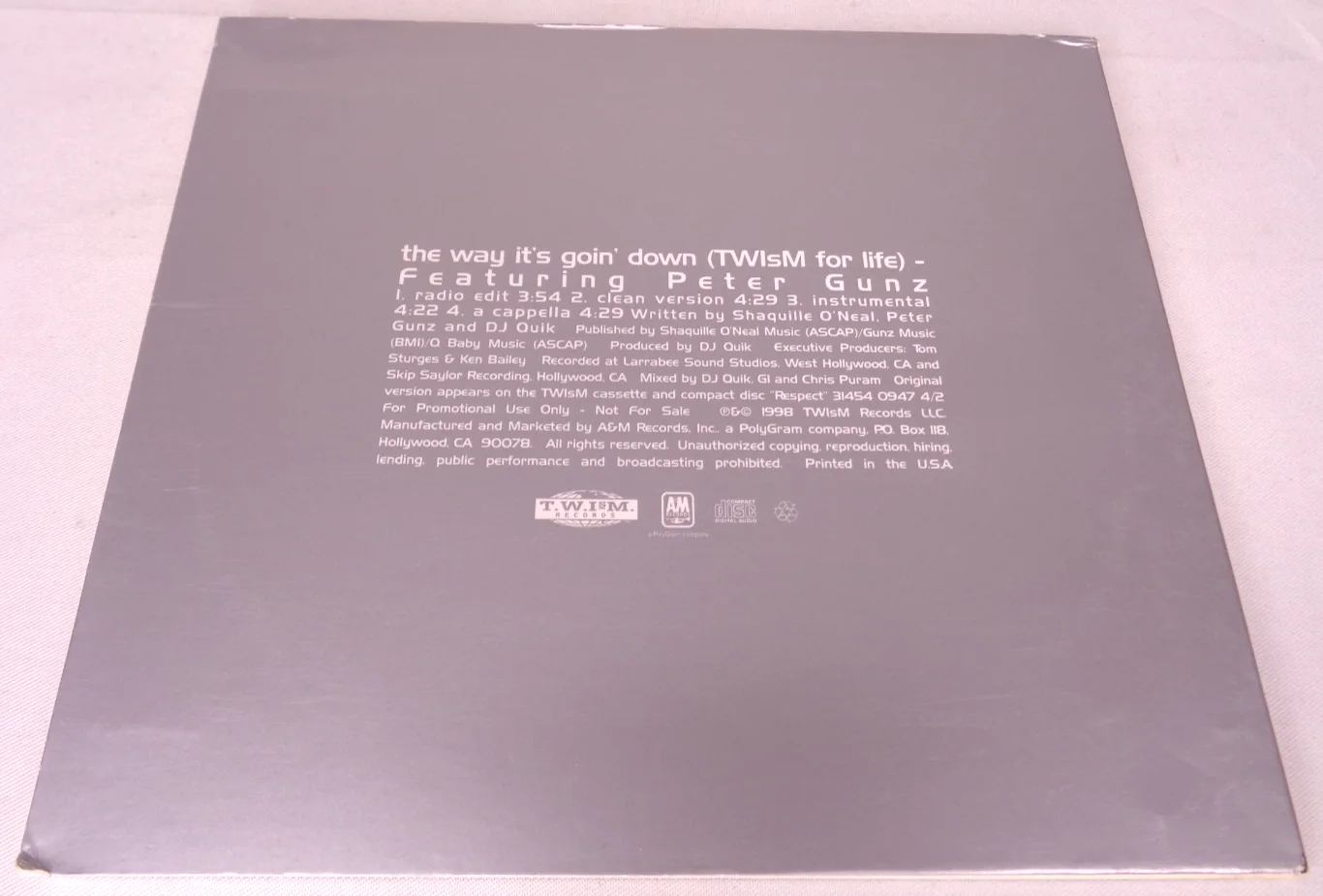 Shaquille O'Neal: The Way It's Goin' Down CD Signed Cover Autographed by Shaq, изображение 4
