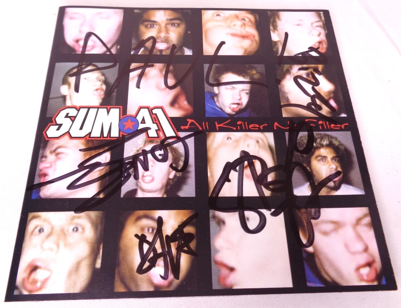 SUM 41: All Killer No Filler CD Signed Booklet Autographed by Band Canadian Rock, изображение 2