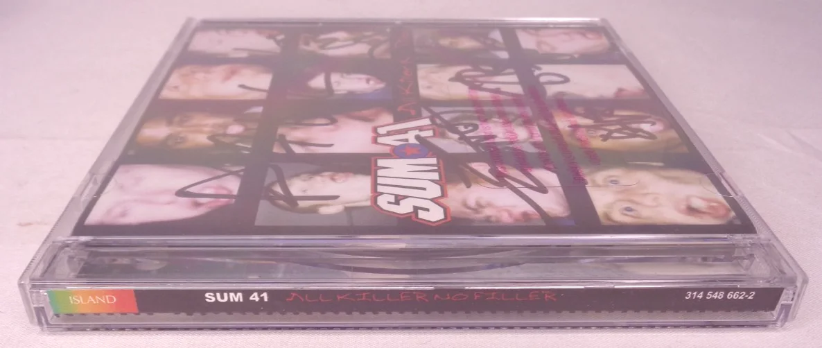 SUM 41: All Killer No Filler CD Signed Booklet Autographed by Band Canadian Rock, изображение 5